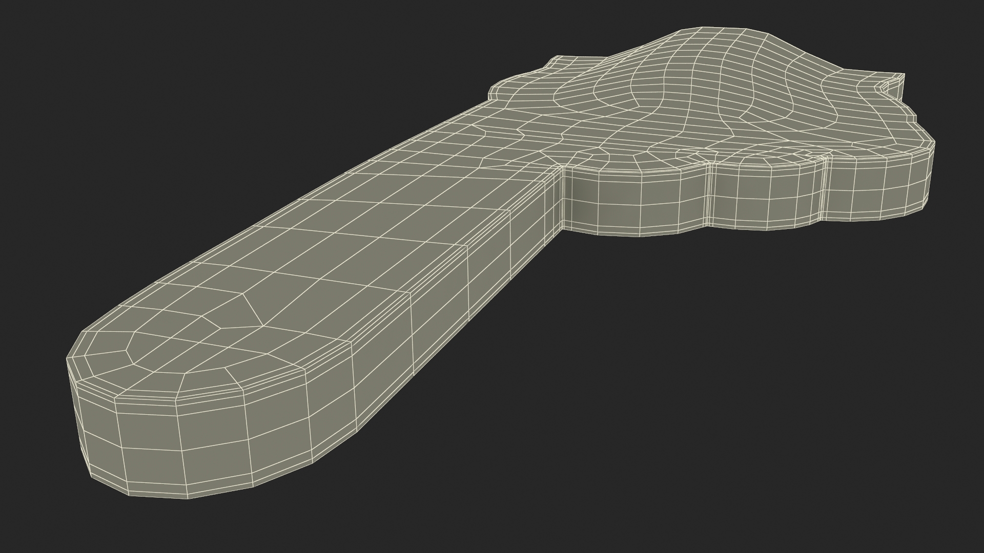 3D model Foam Hand Black