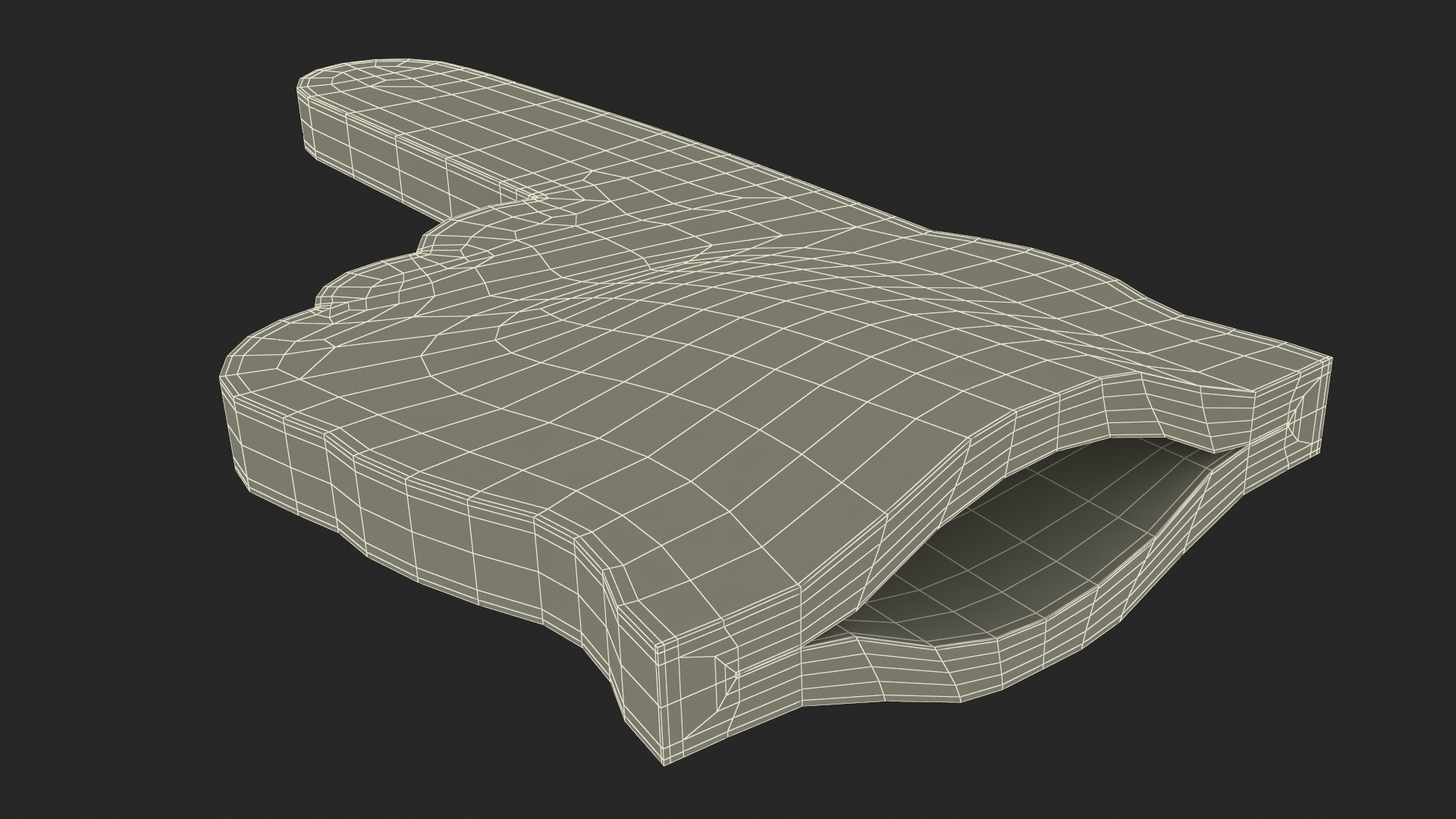 3D model Foam Hand Black