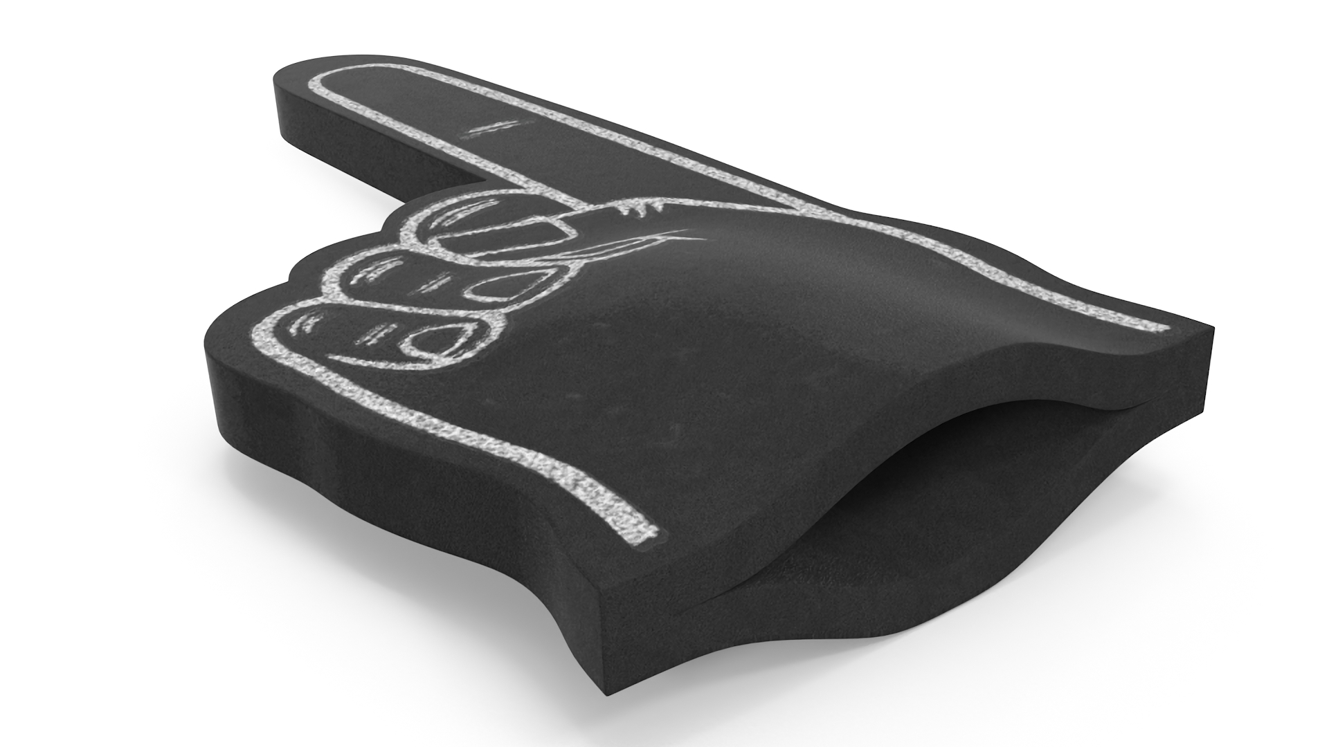 3D model Foam Hand Black