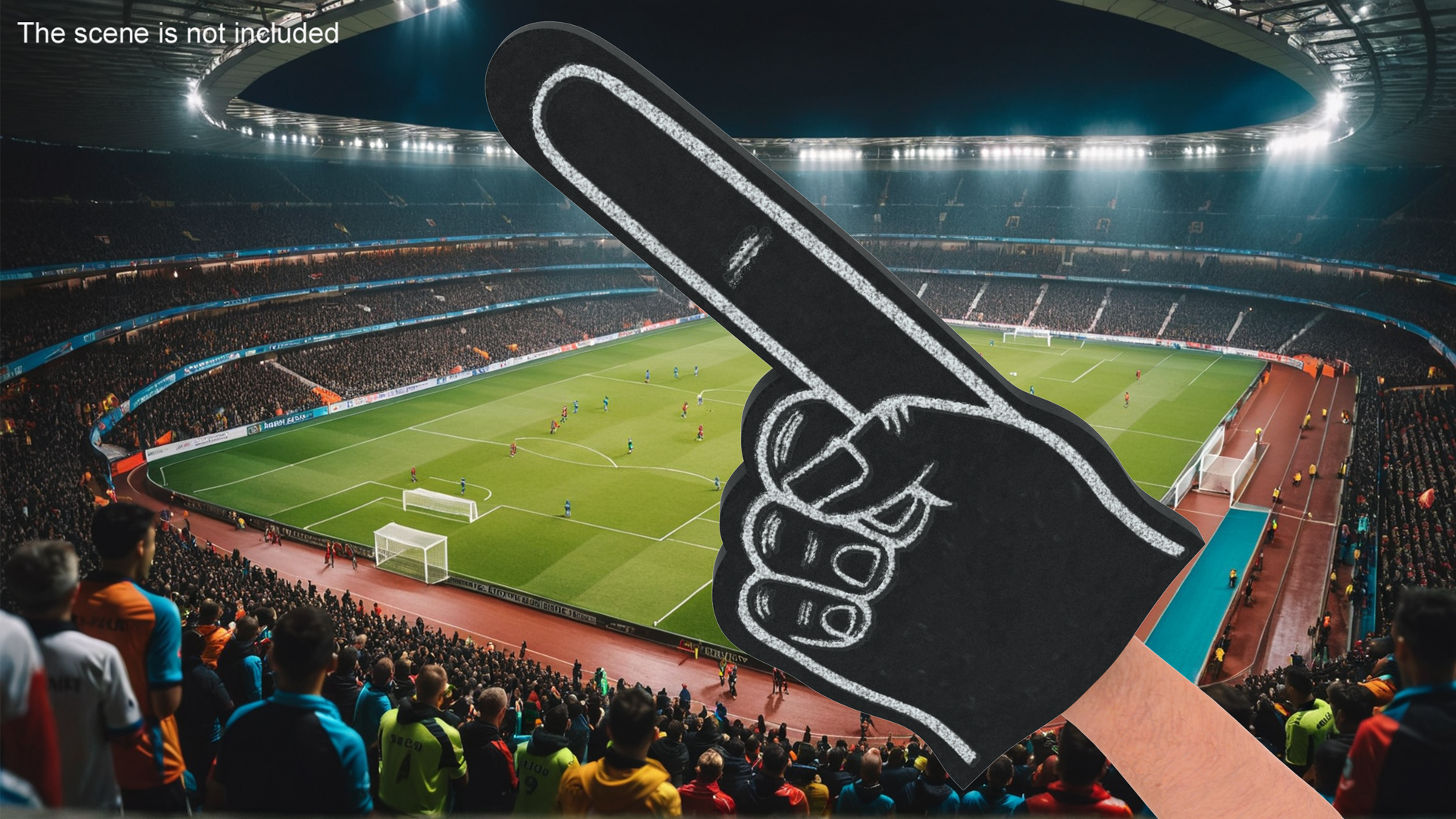 3D model Foam Hand Black