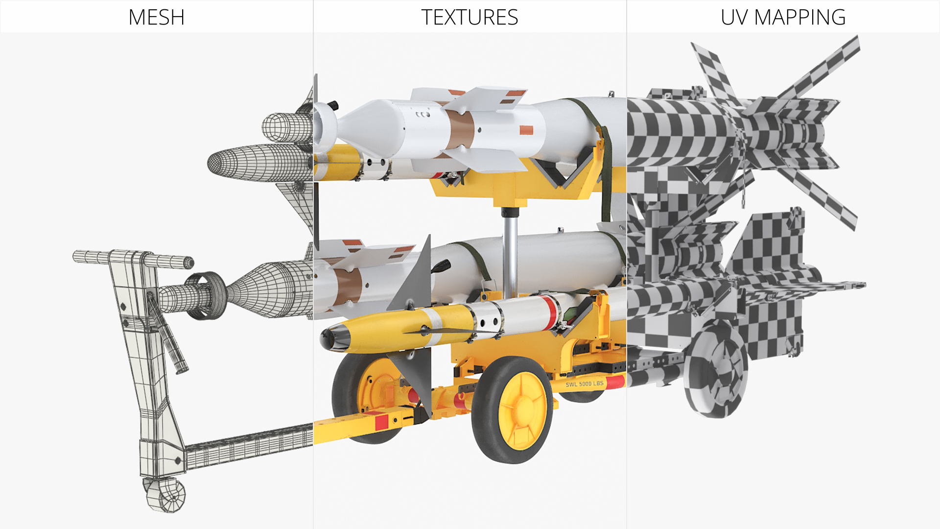 Missile Deck Cart with Training Missiles - view 5