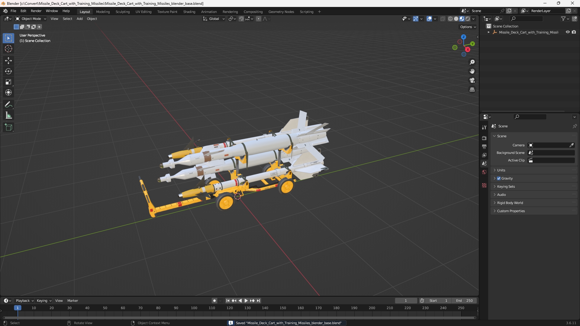Missile Deck Cart with Training Missiles - view 10