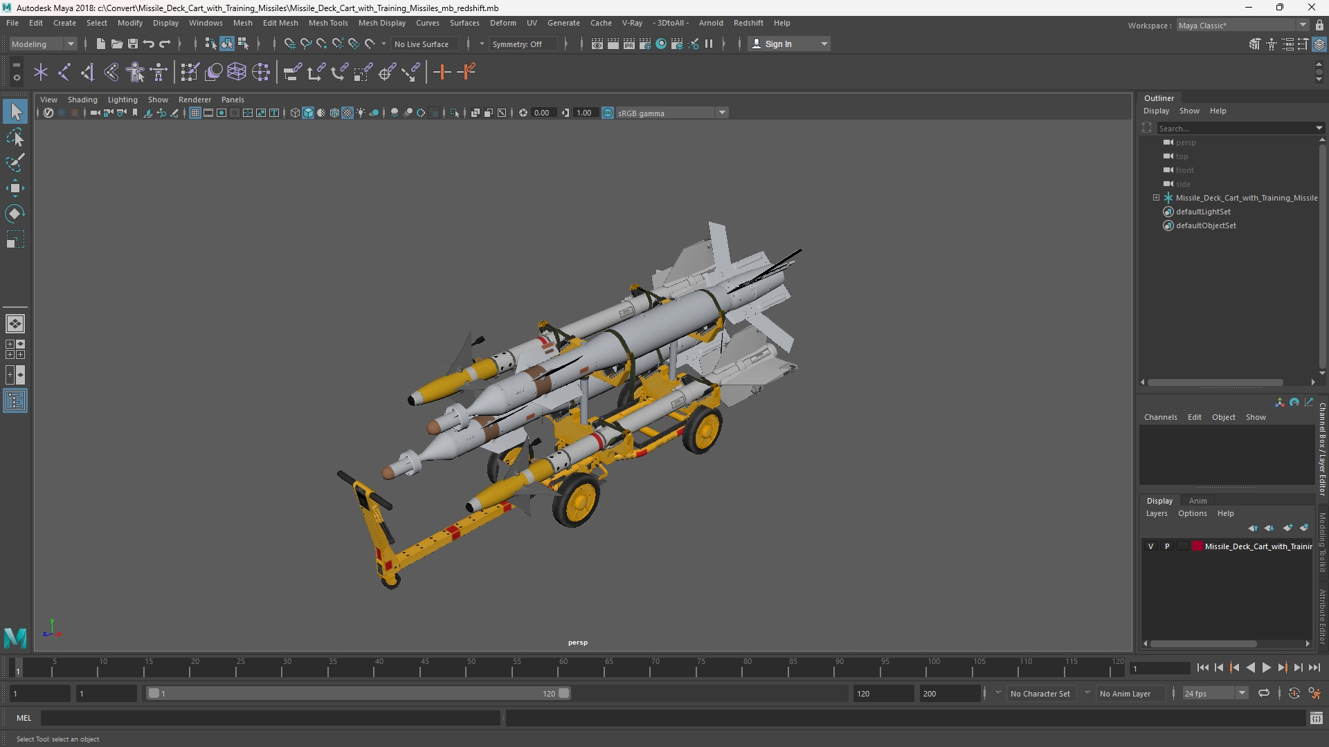 Missile Deck Cart with Training Missiles - view 11