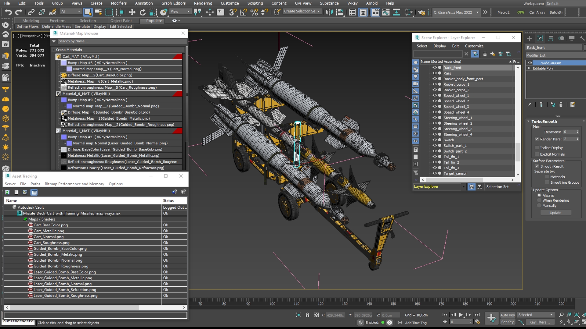 Missile Deck Cart with Training Missiles - view 9