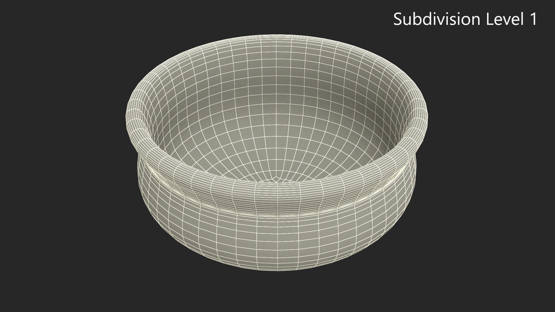 3D Round Brown Bowl