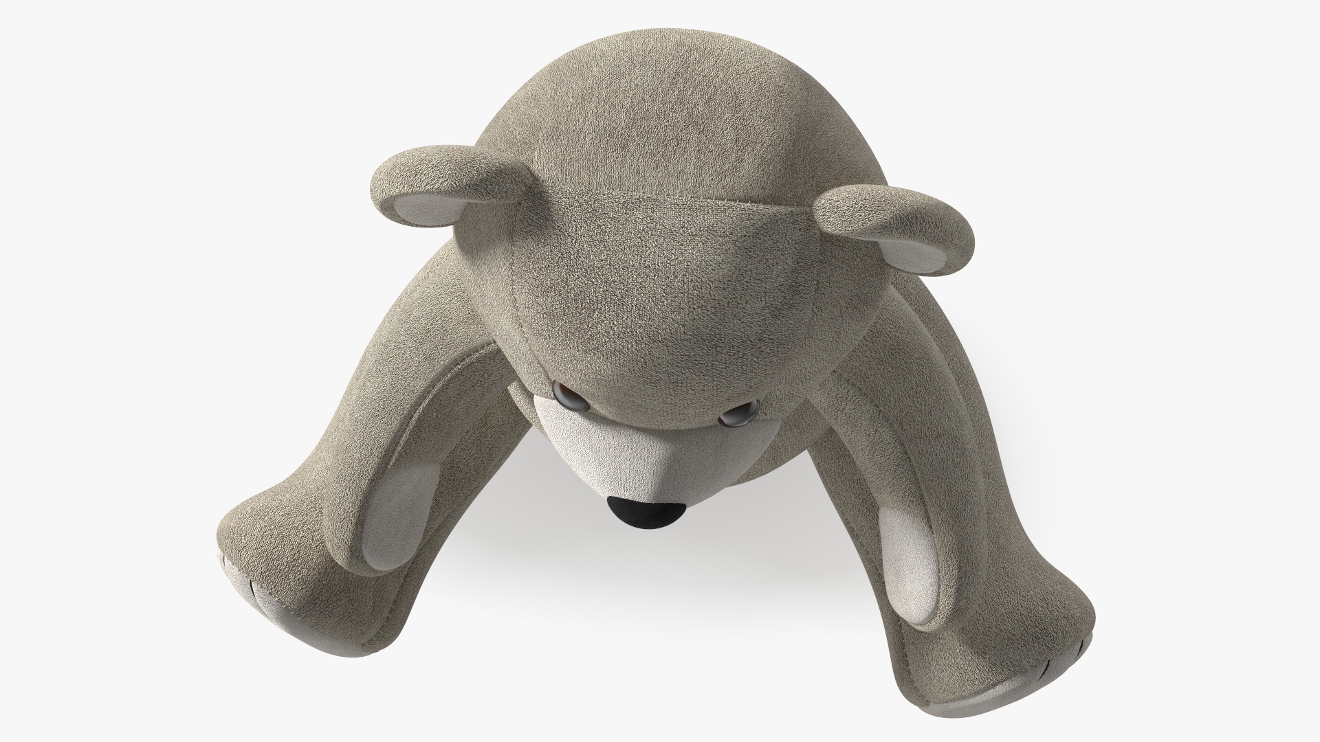 3D model Teddy Bear Light Color Sitting