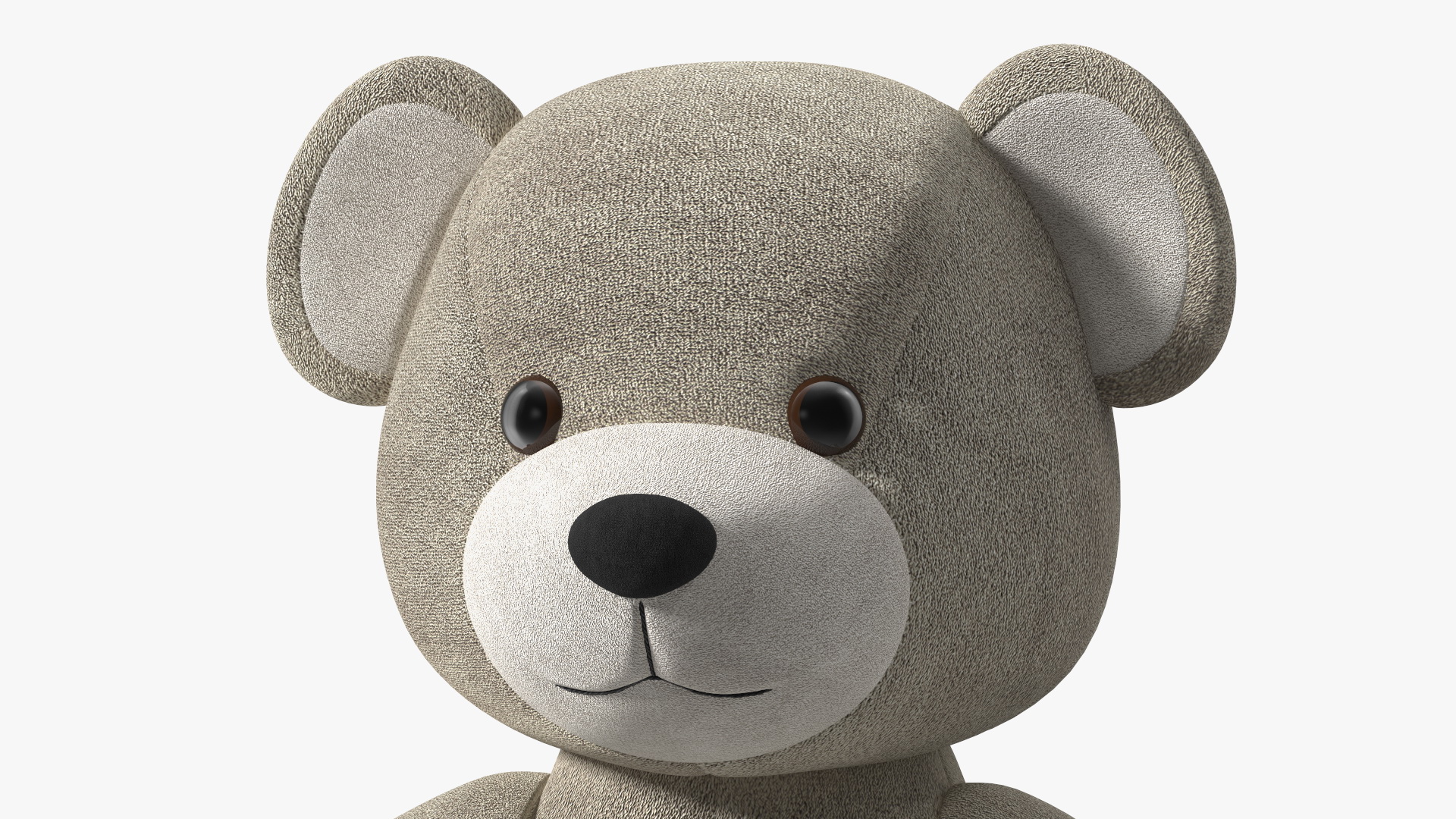 3D model Teddy Bear Light Color Sitting