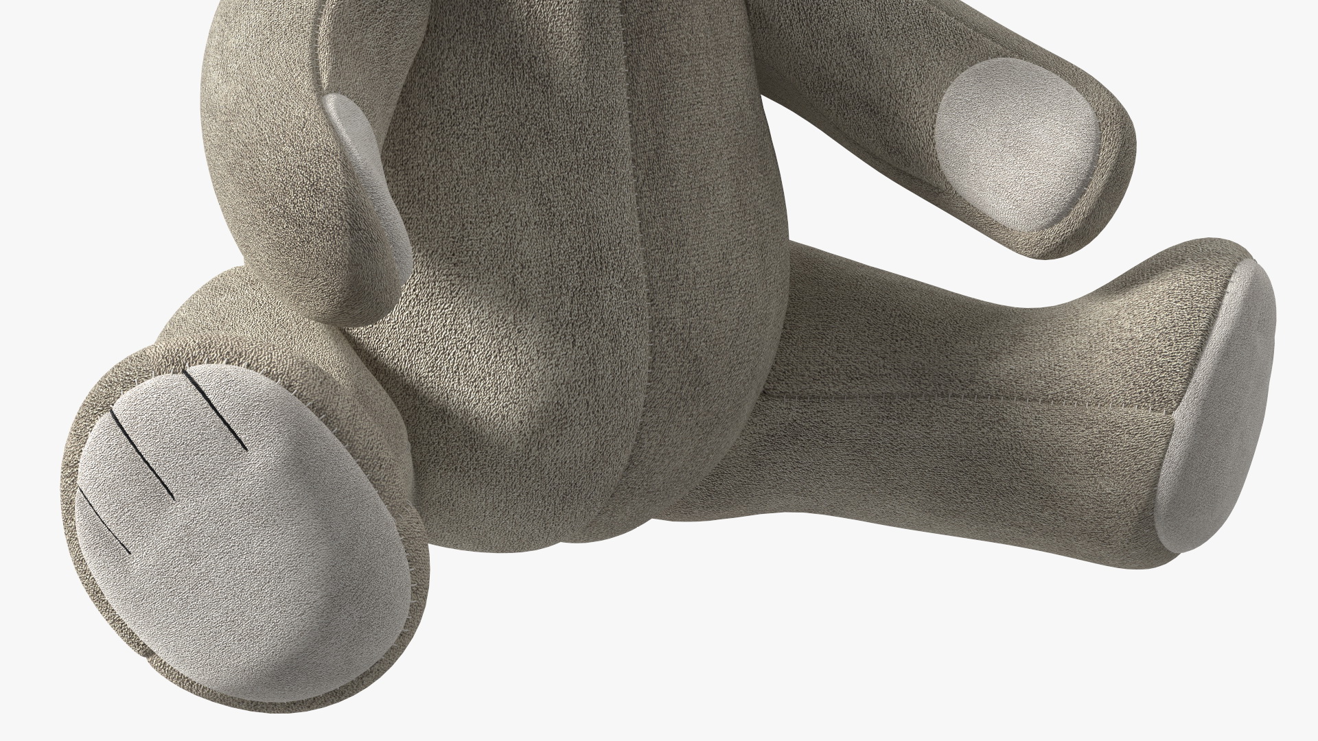 3D model Teddy Bear Light Color Sitting