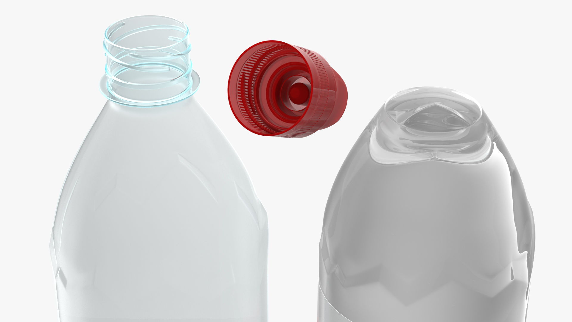 Evian Water 750ml Plastic Bottle 3D