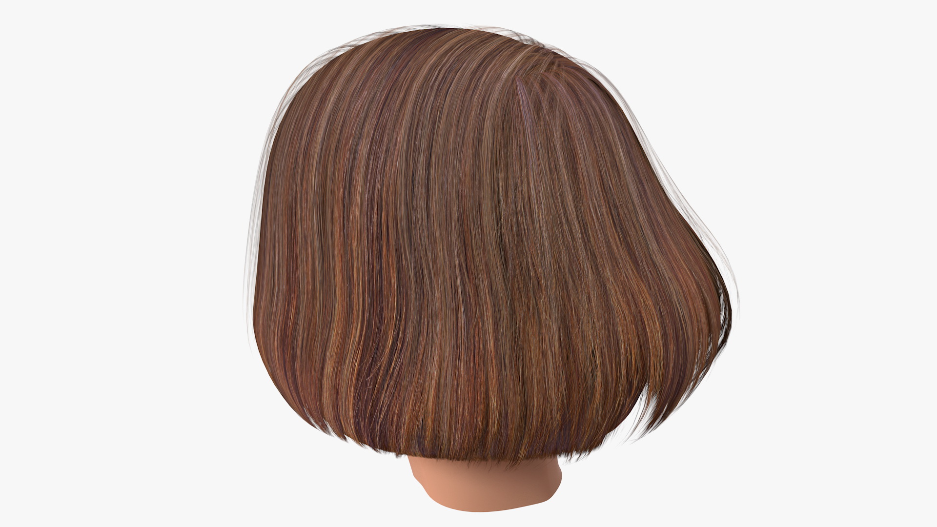3D Cartoon Young Girl Head model