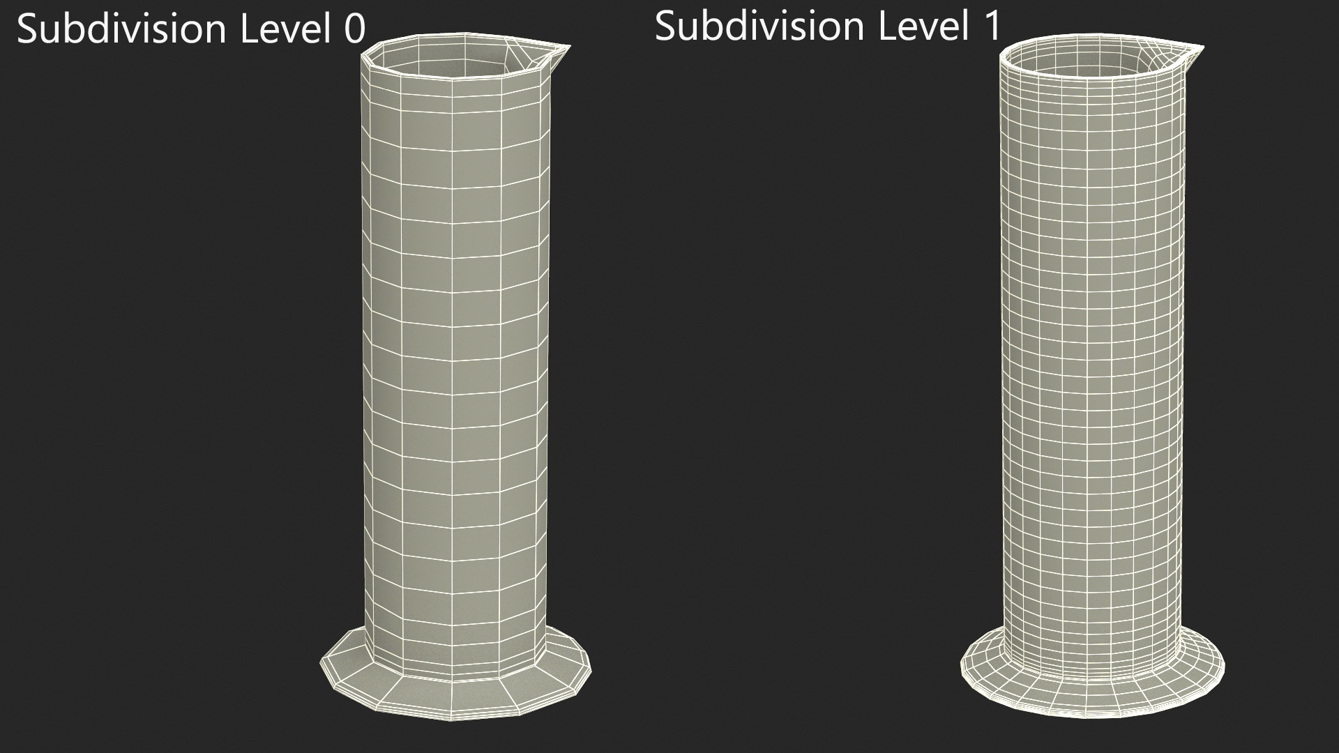 3D Cylinder Laboratory Flask with Green Liquor model