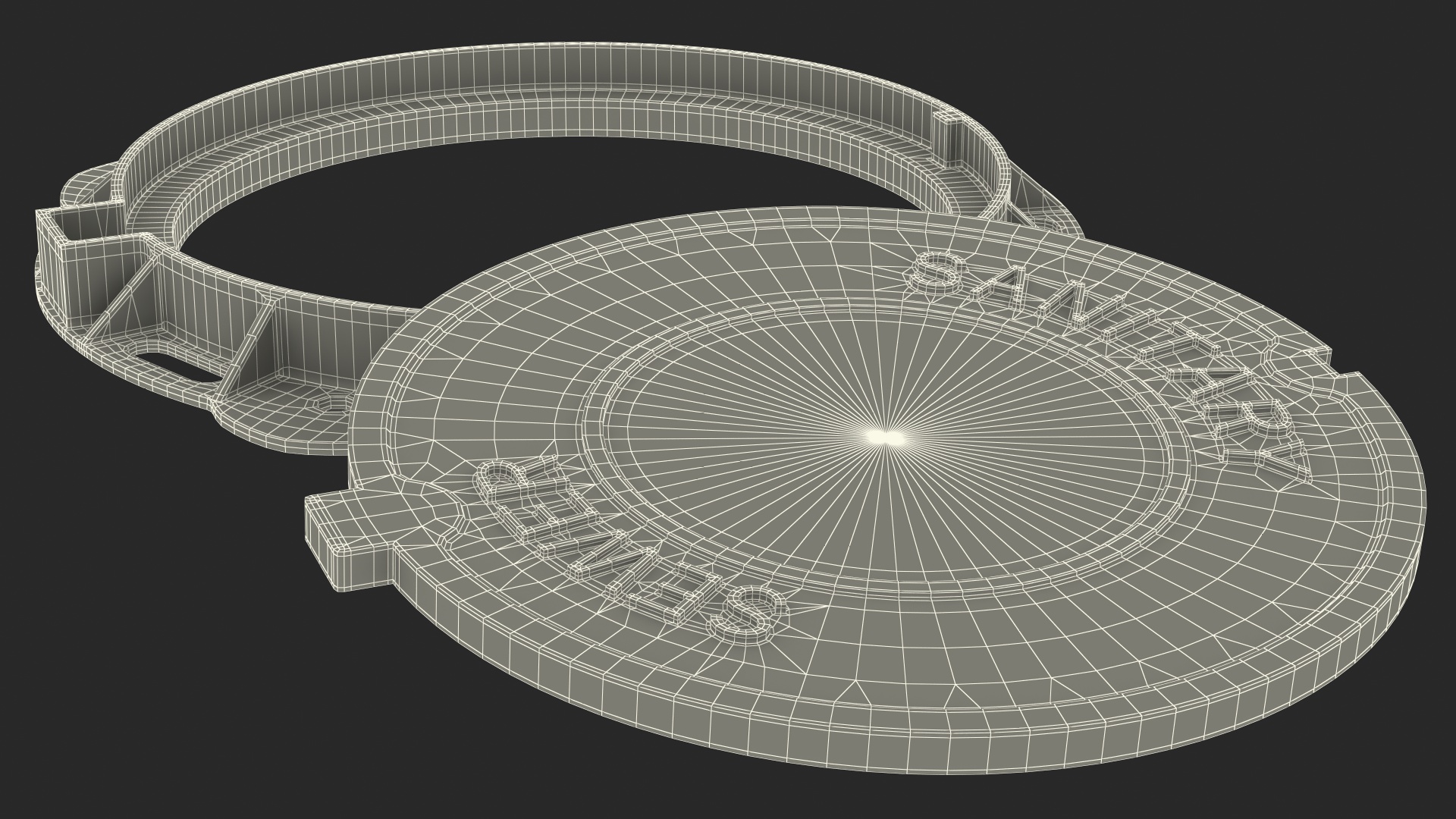 Iron Manhole Cover New 3D