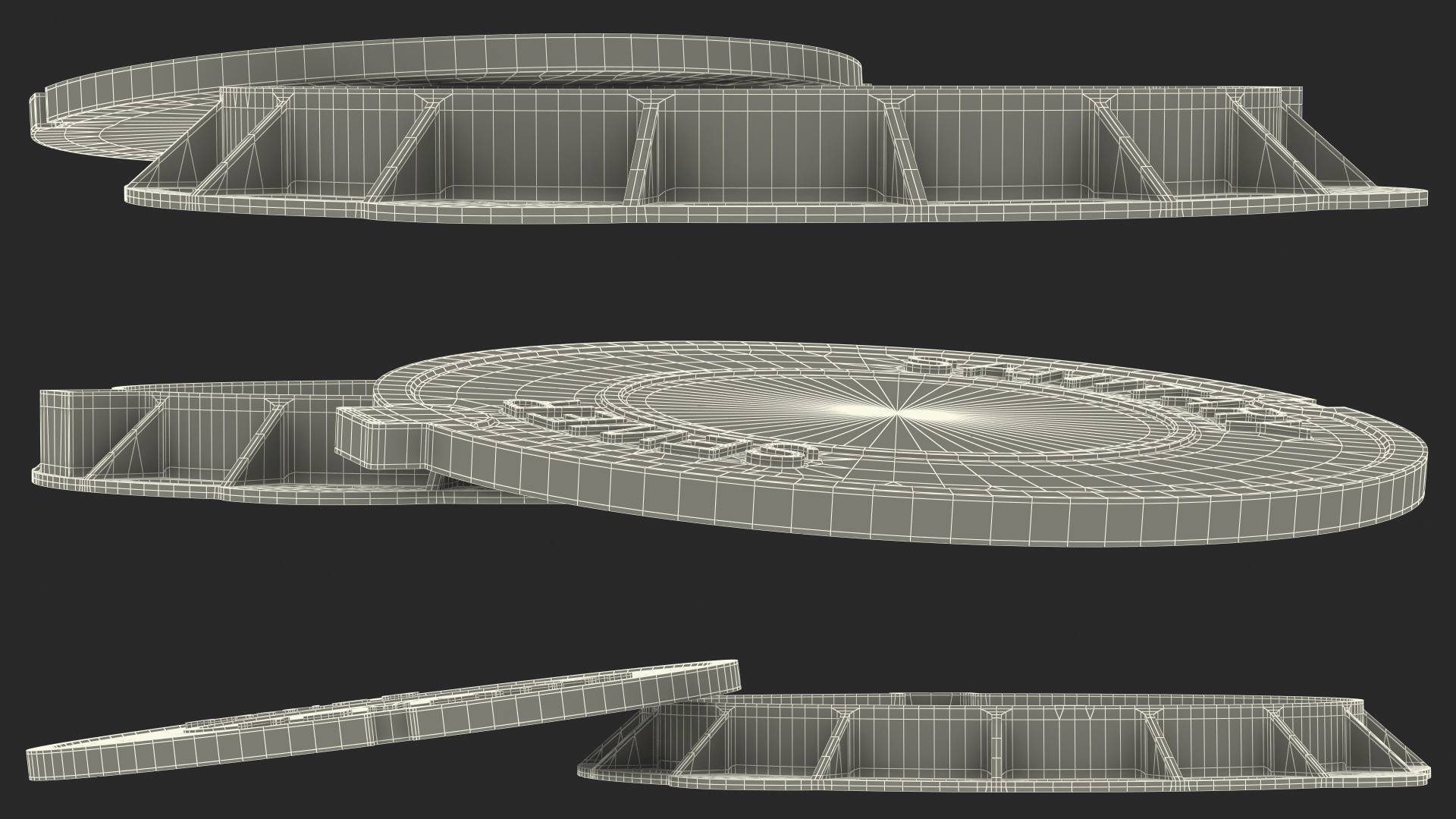 Iron Manhole Cover New 3D