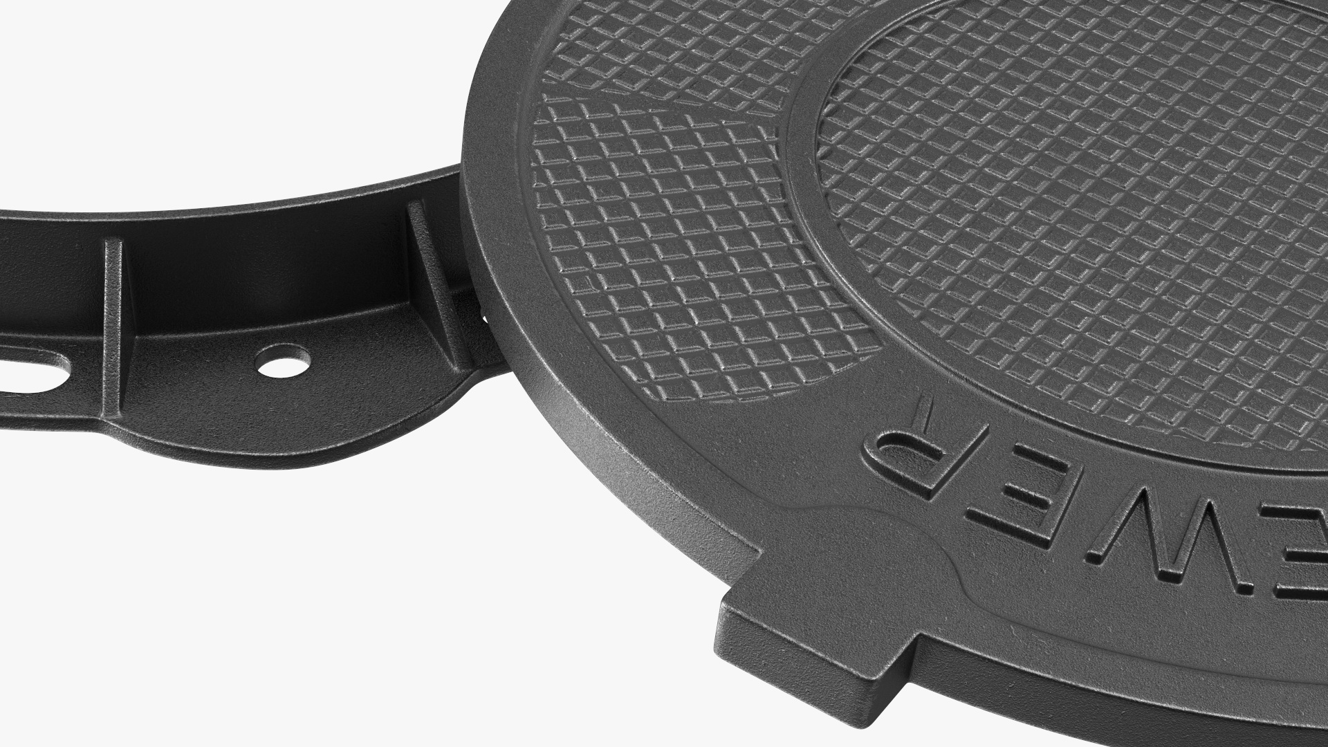 Iron Manhole Cover New 3D