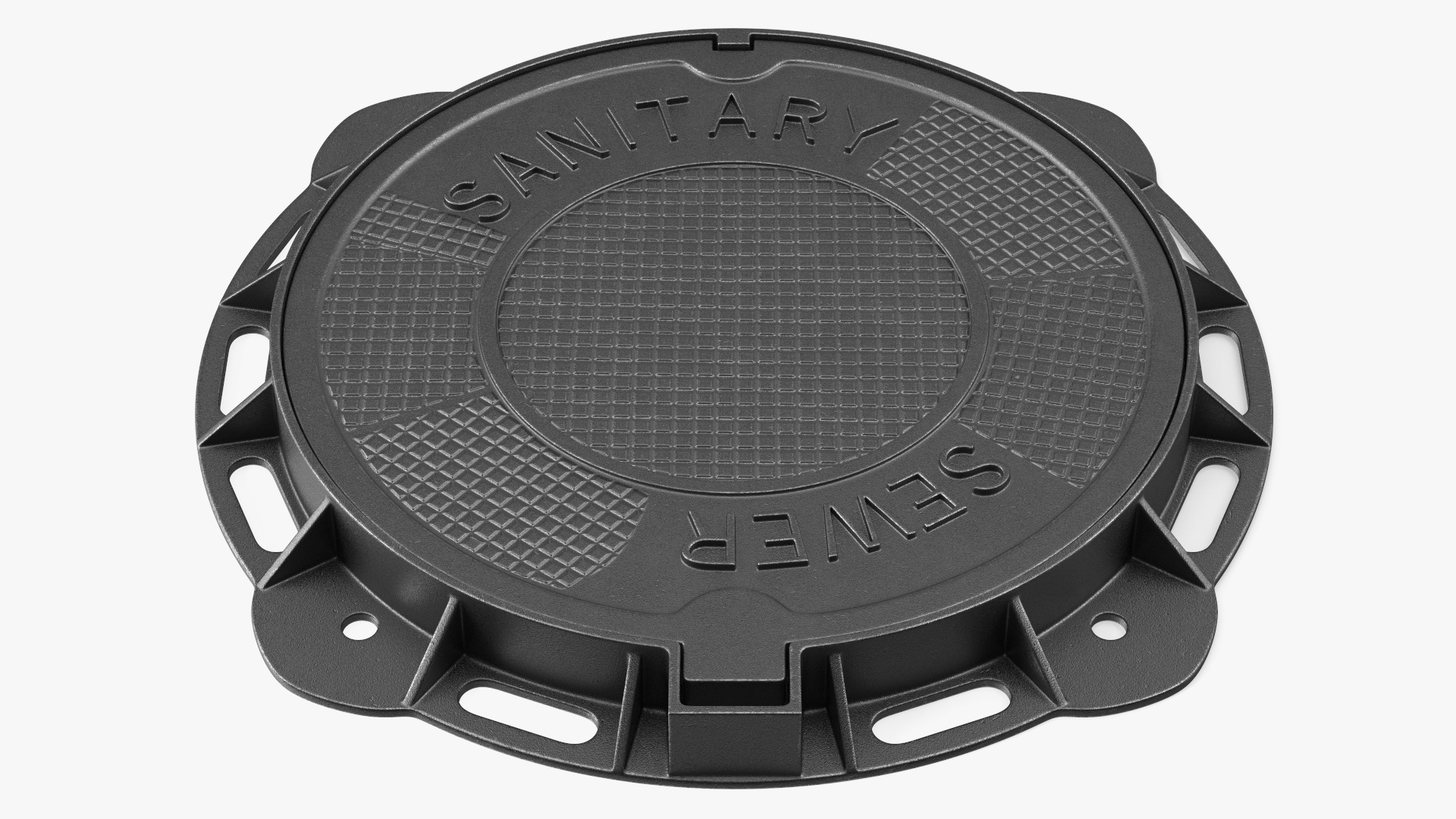 Iron Manhole Cover New 3D