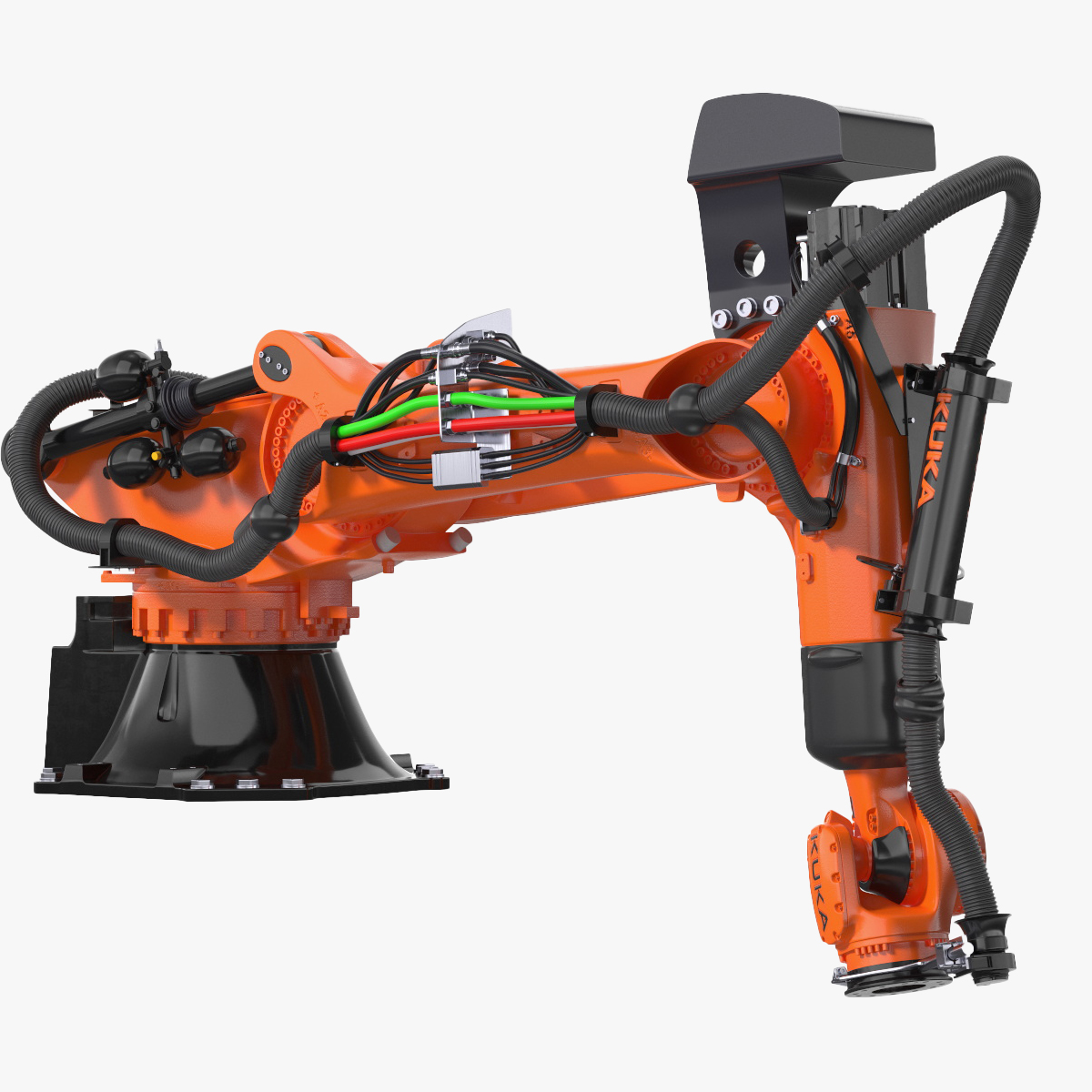 3D Ultra Robot Arm KUKA KR FORTEC Rigged for Cinema 4D