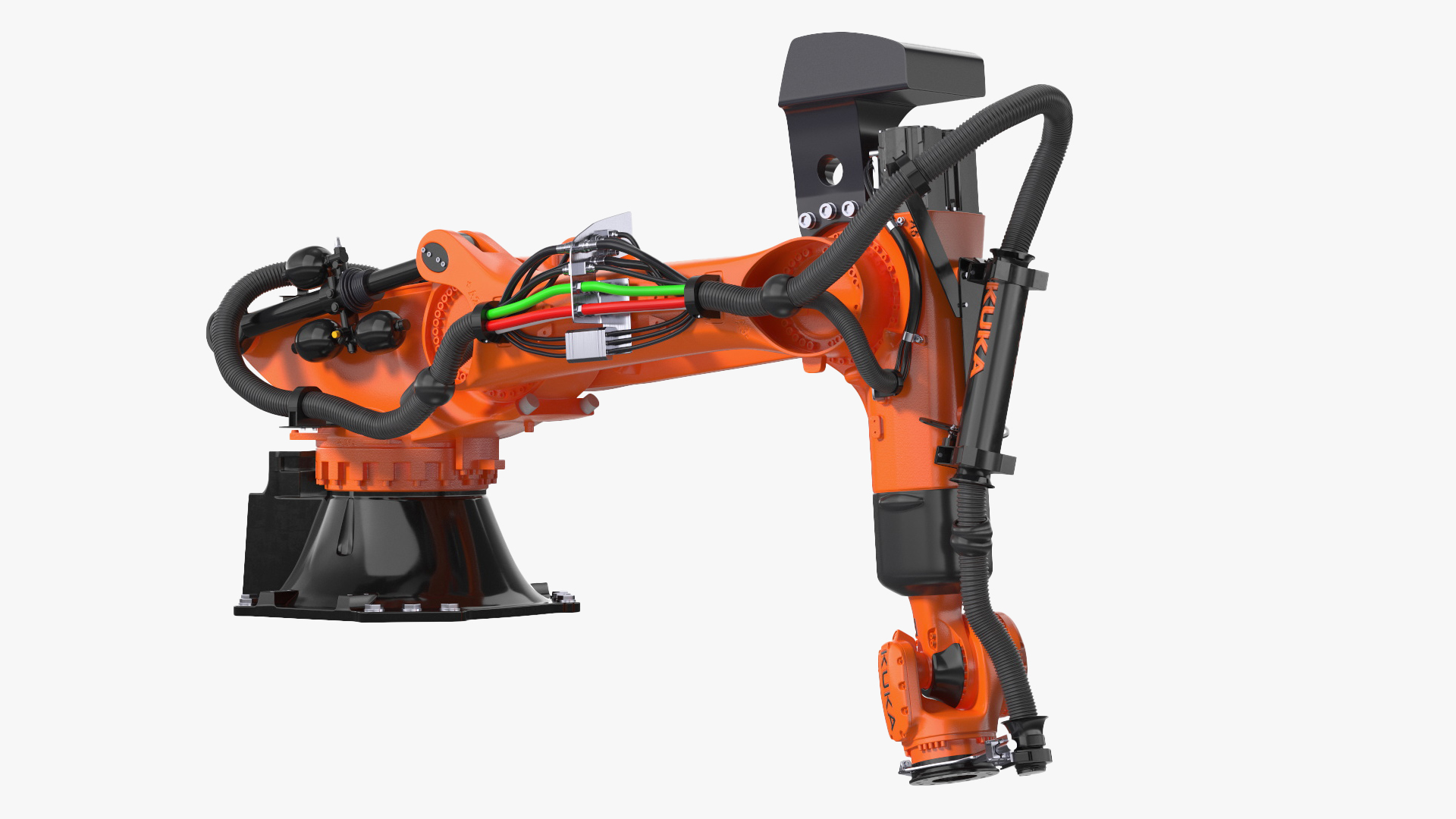 3D Ultra Robot Arm KUKA KR FORTEC Rigged for Cinema 4D