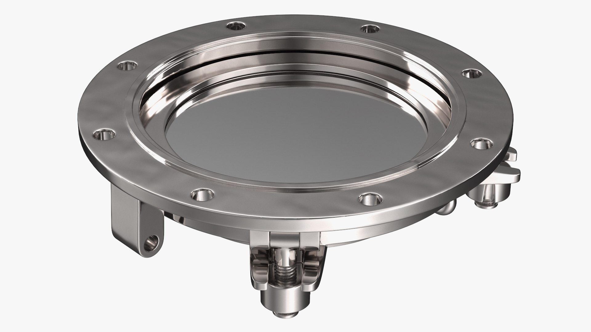 3D Ship Porthole Vintage Chrome model