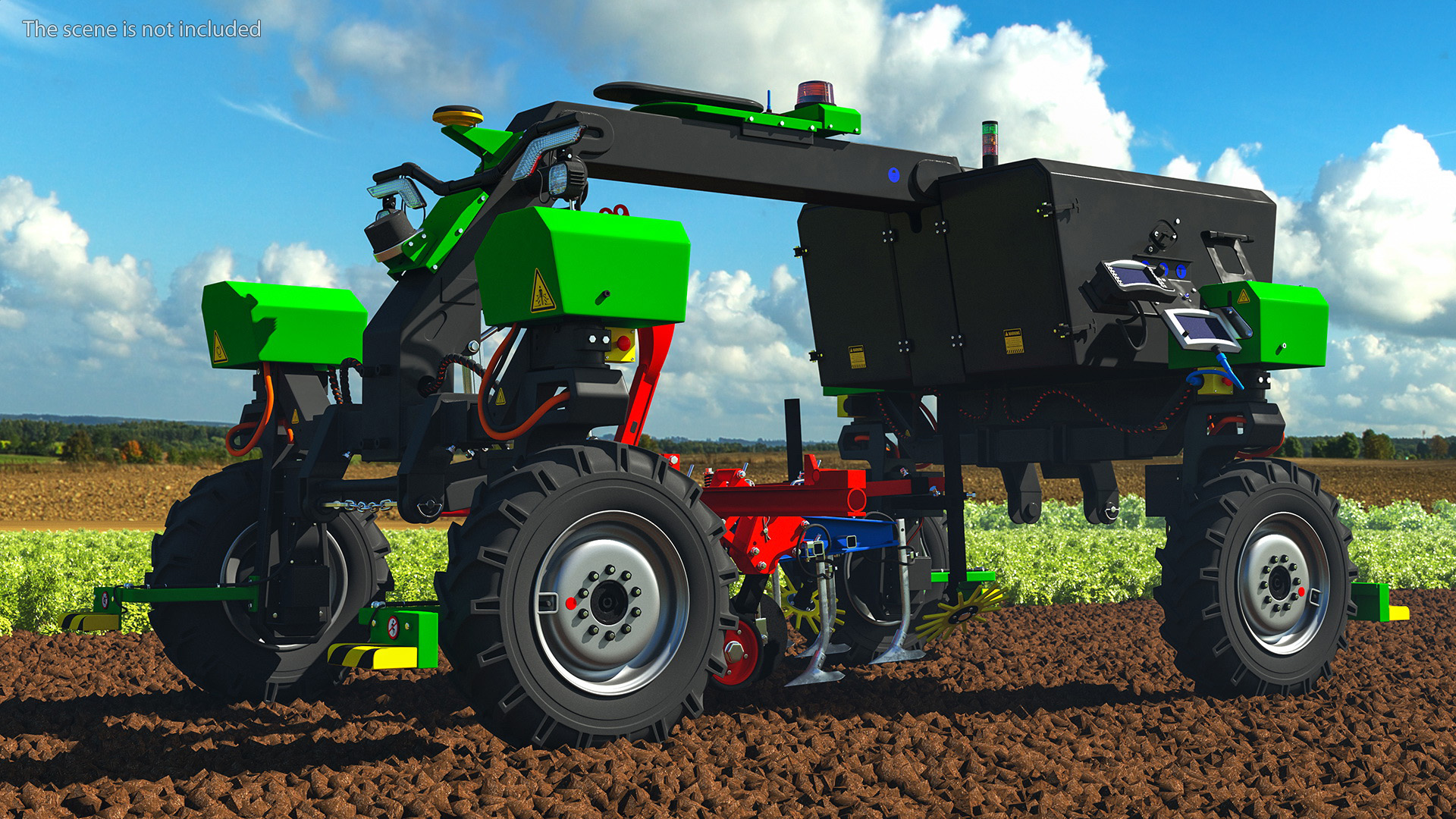 Agriculture Robot Rigged 3D model