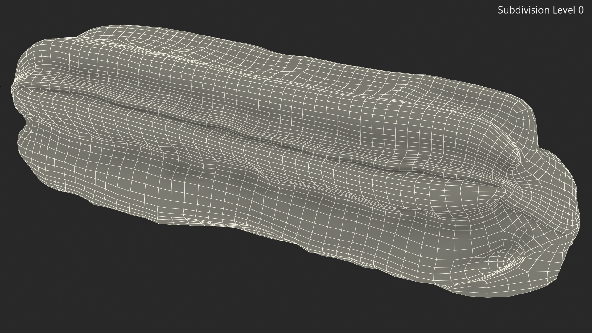 3D model Eclair in Chocolate Glaze