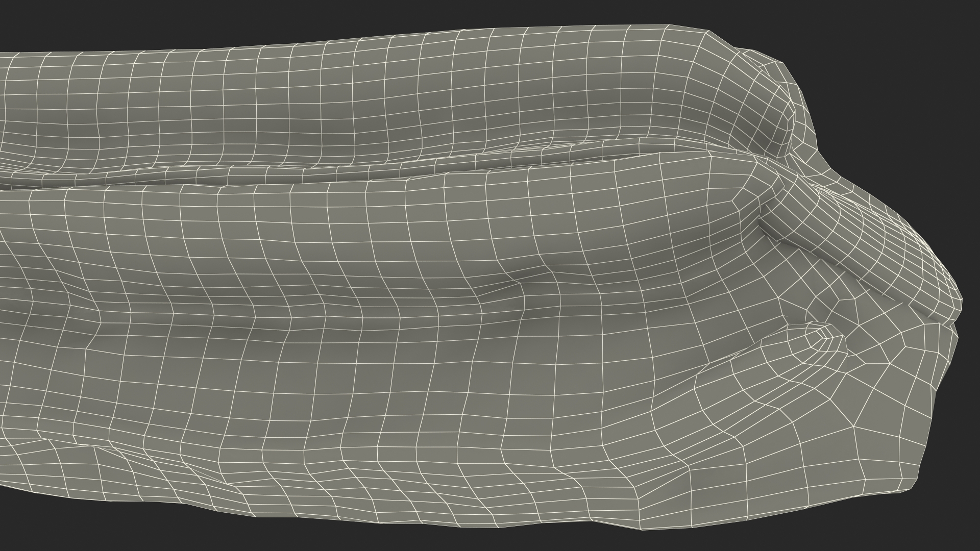 3D model Eclair in Chocolate Glaze