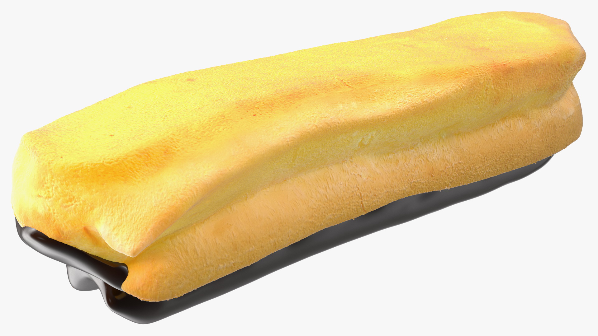 3D model Eclair in Chocolate Glaze
