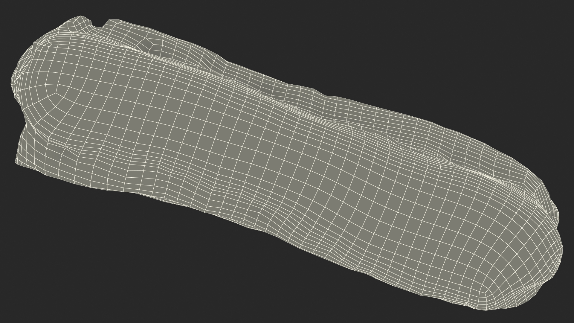 3D model Eclair in Chocolate Glaze