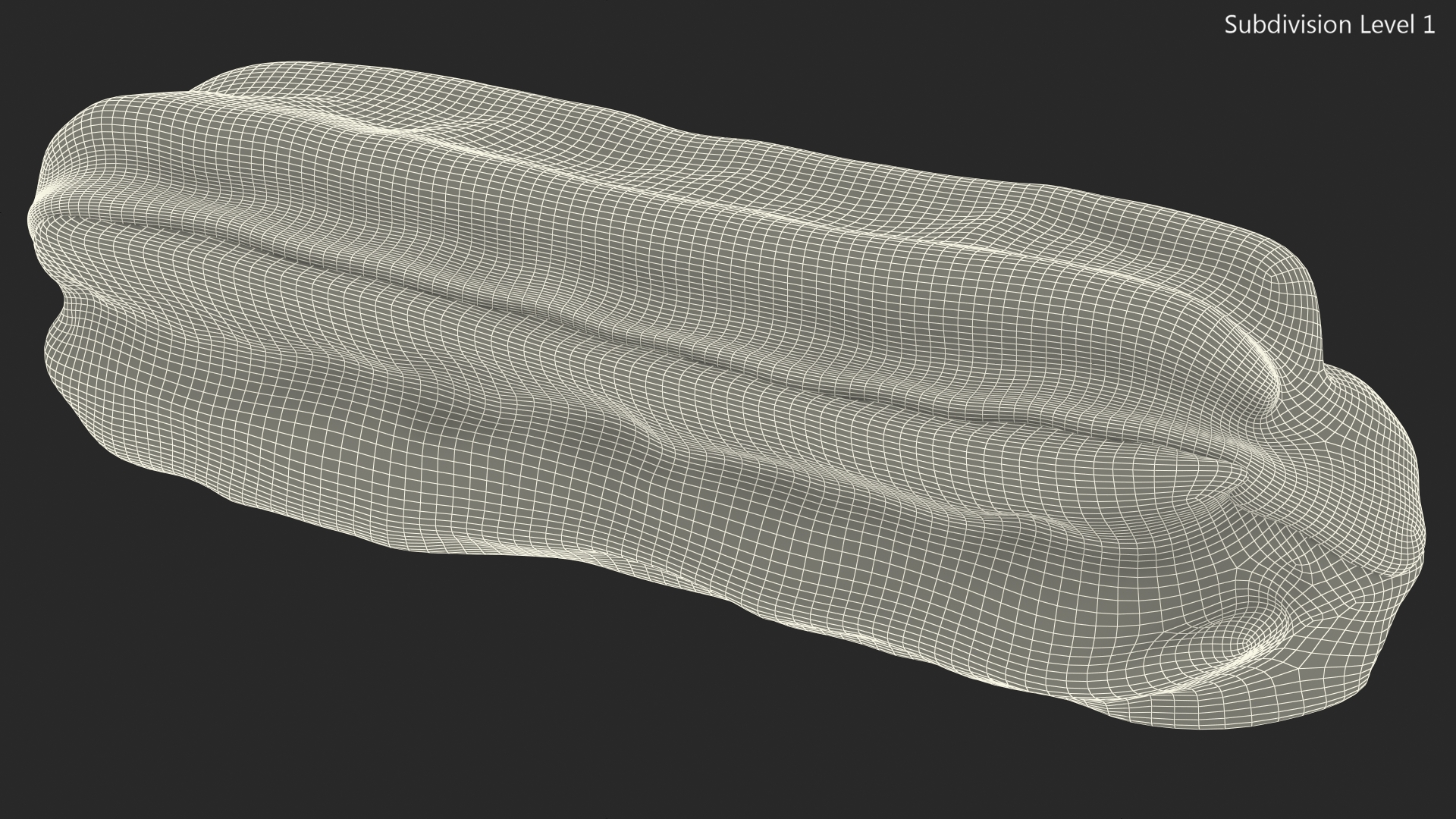 3D model Eclair in Chocolate Glaze