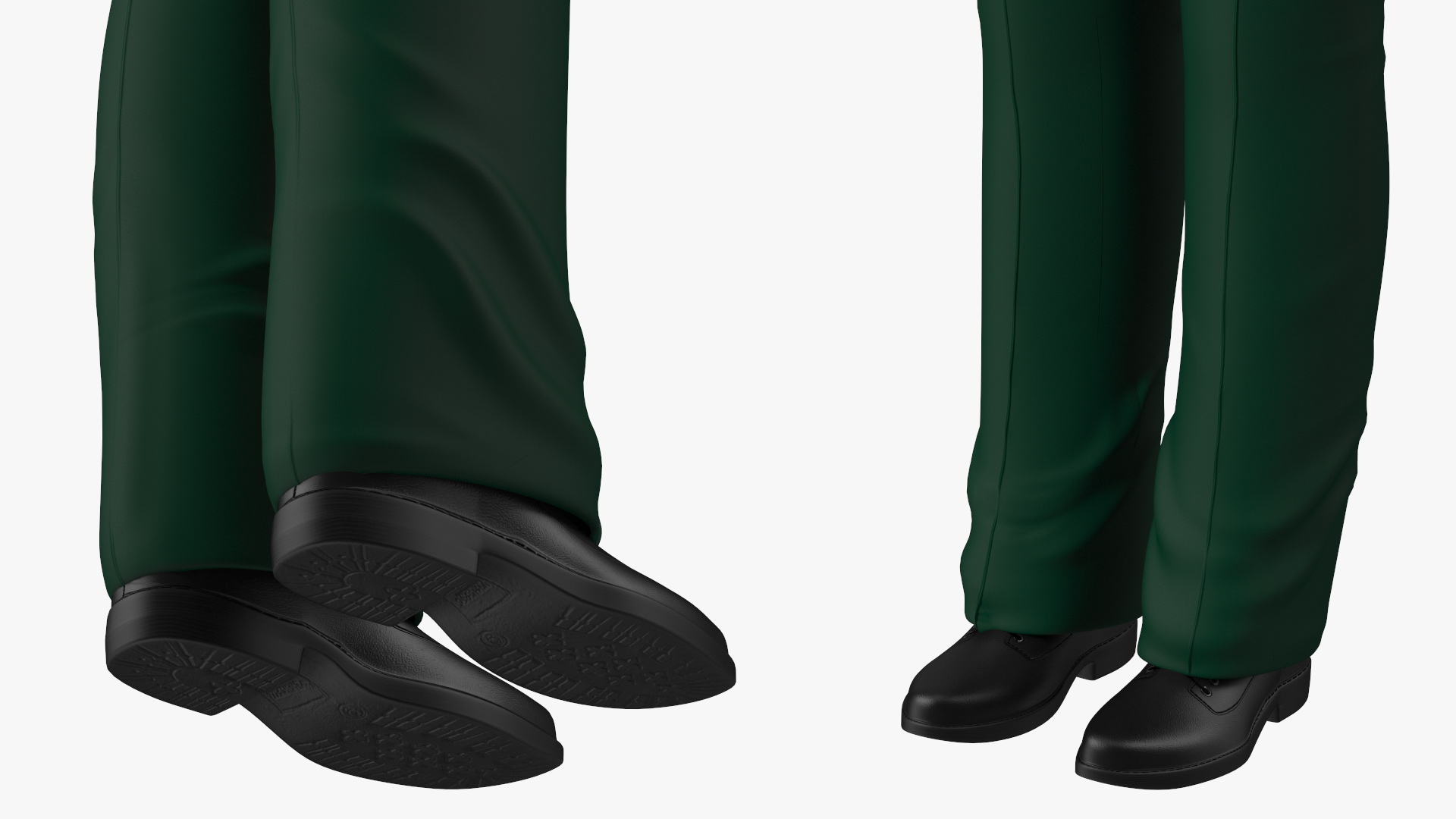 Black Teenager Dark Skin School Uniform Neutral Pose 3D