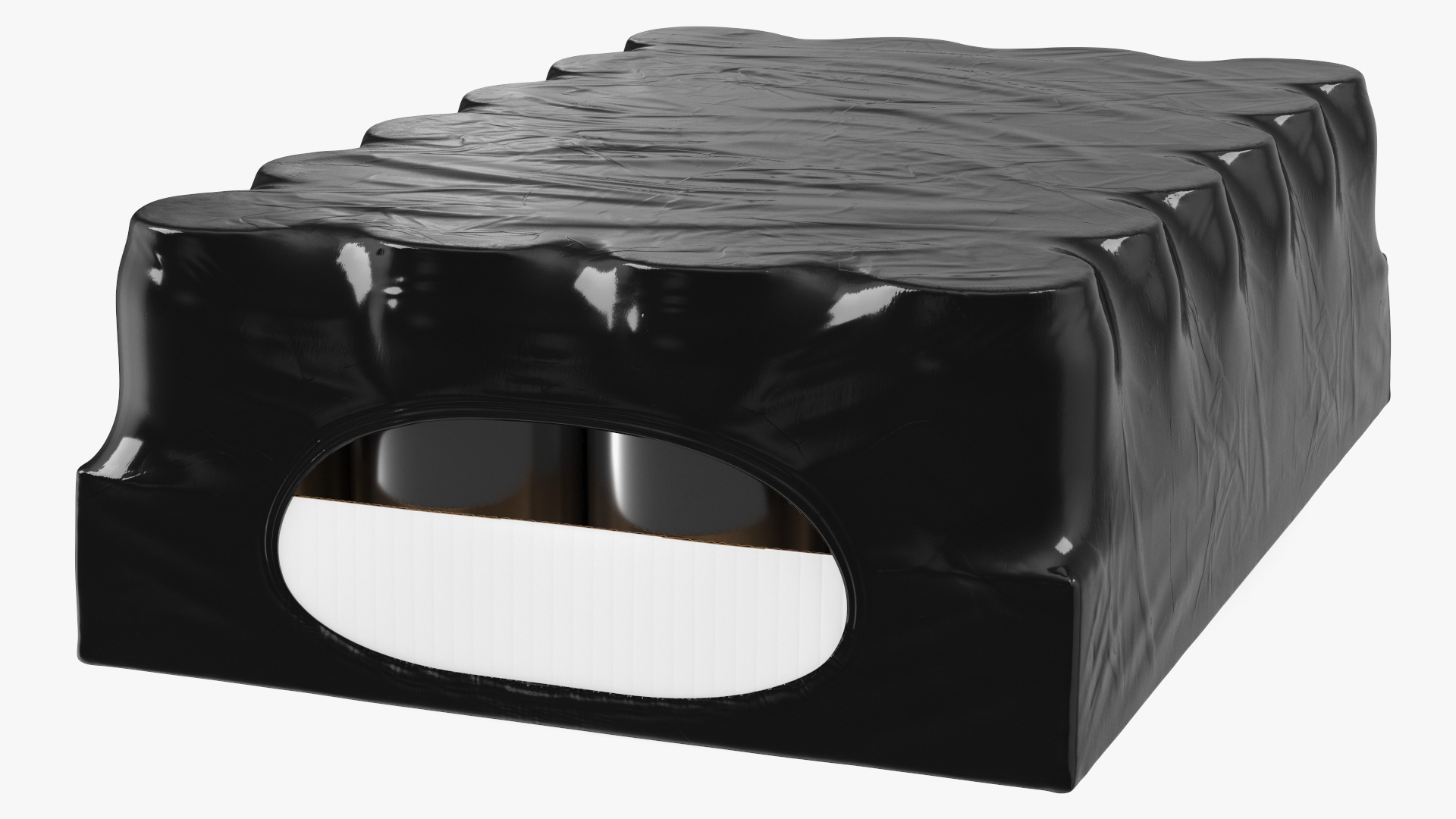 3D Pack of Case with 24 Pcs 330ml Aluminium Cans Black