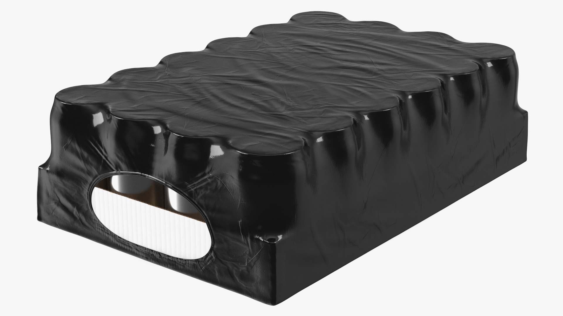 3D Pack of Case with 24 Pcs 330ml Aluminium Cans Black