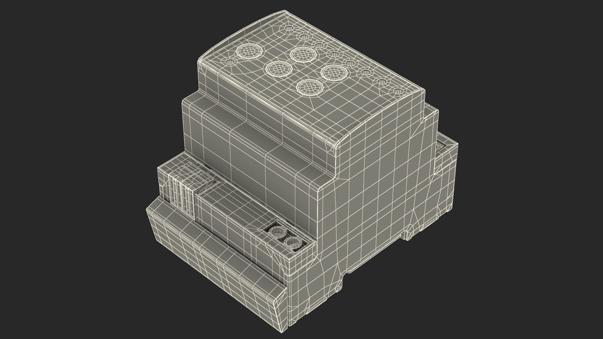 3D KNX Blind Actuator Four Gang model