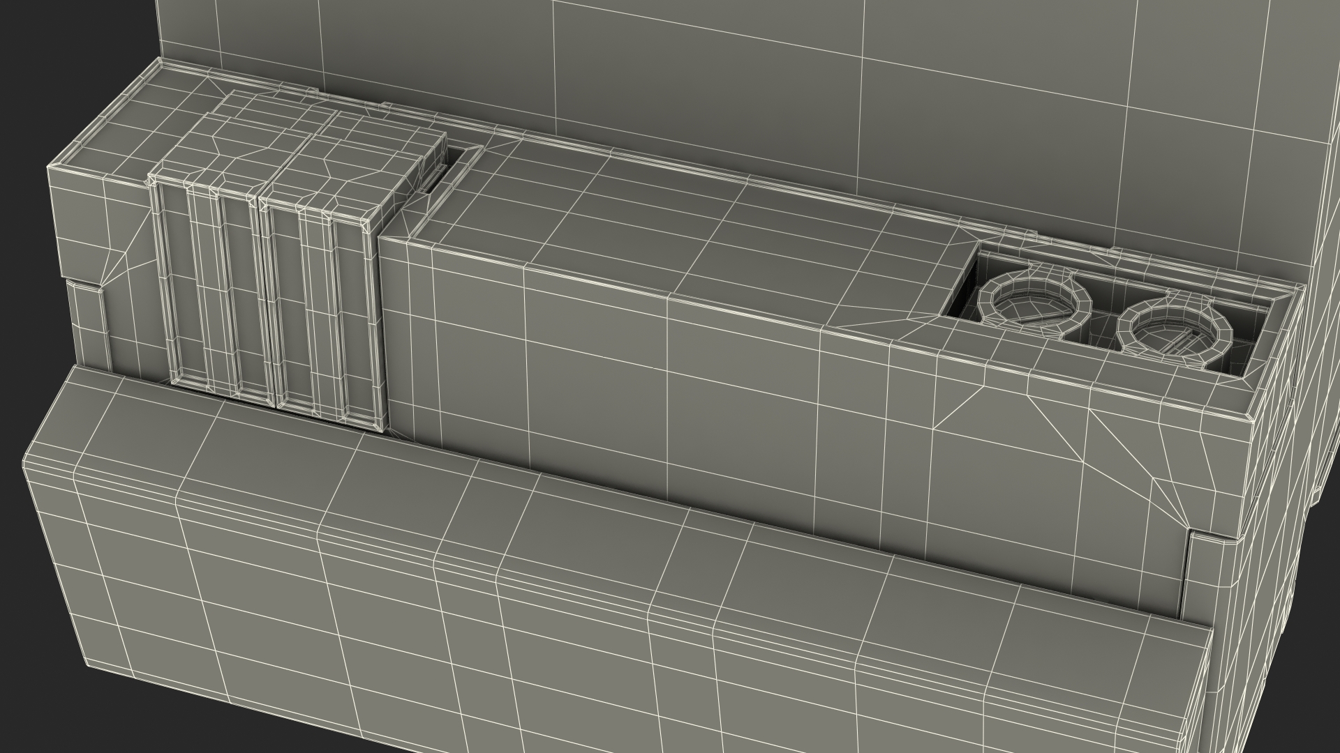 3D KNX Blind Actuator Four Gang model