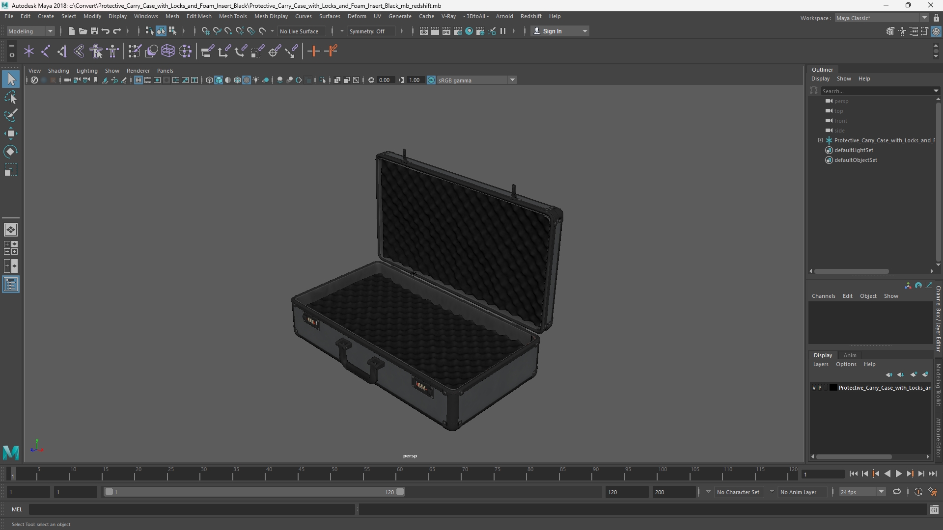 Protective Carry Case with Locks and Foam Insert Black - view 11