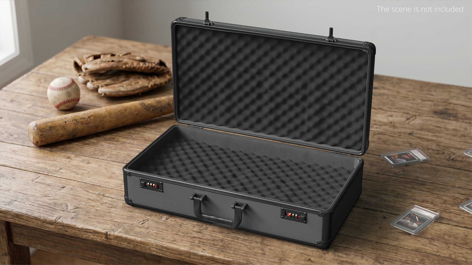 Protective Carry Case with Locks and Foam Insert Black - view 3