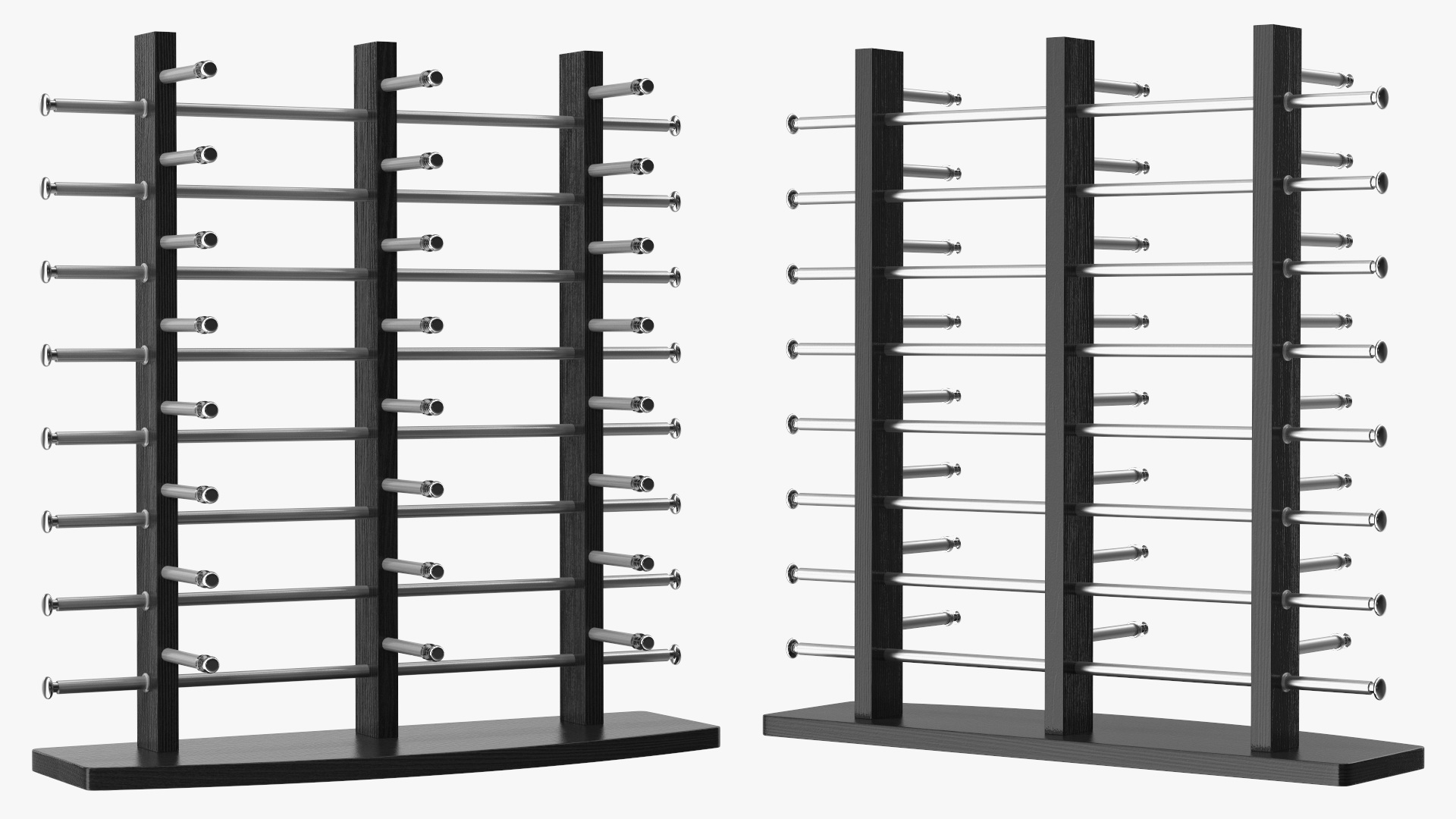 Glasses Display Stand Black 3D