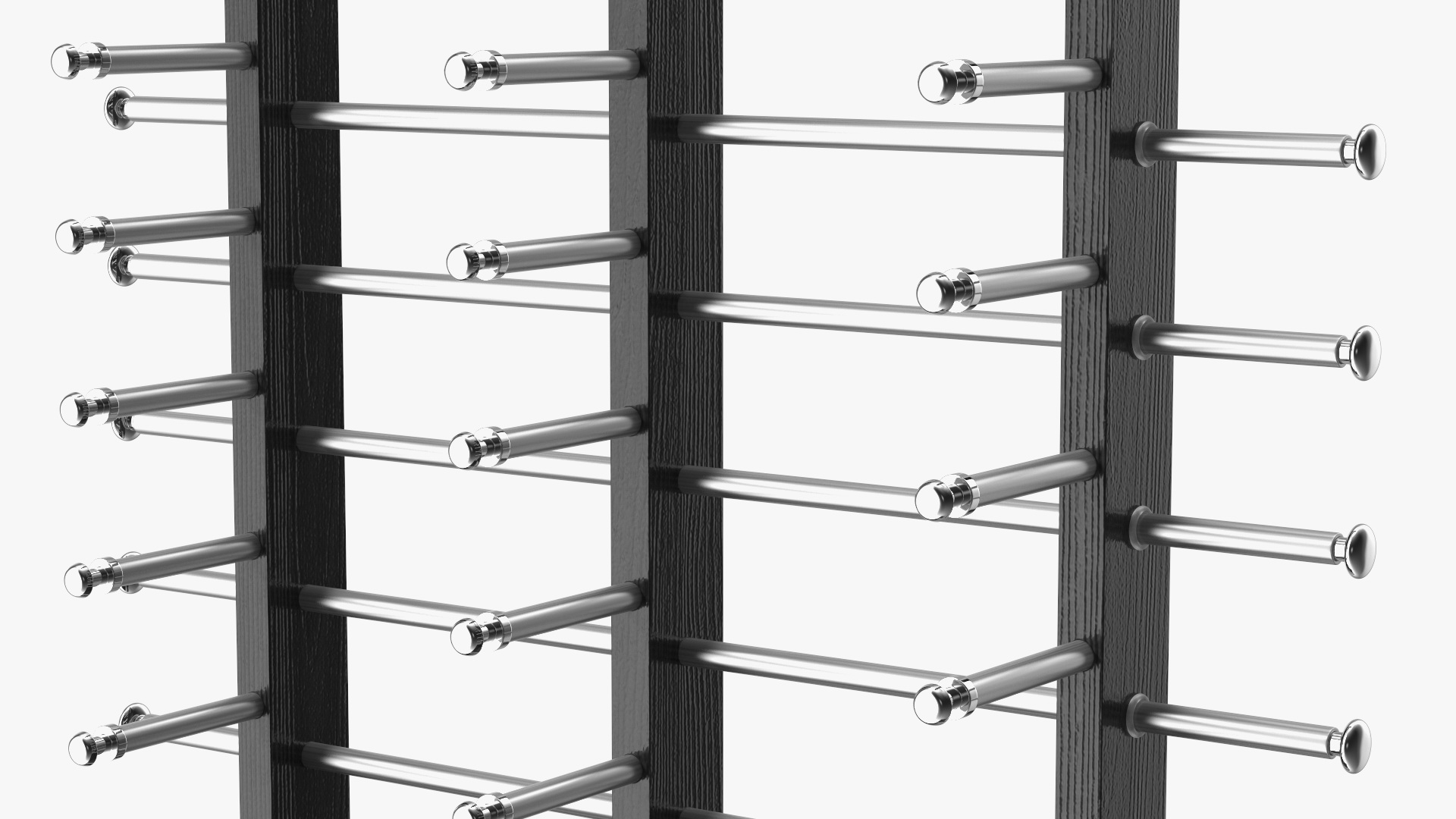 Glasses Display Stand Black 3D