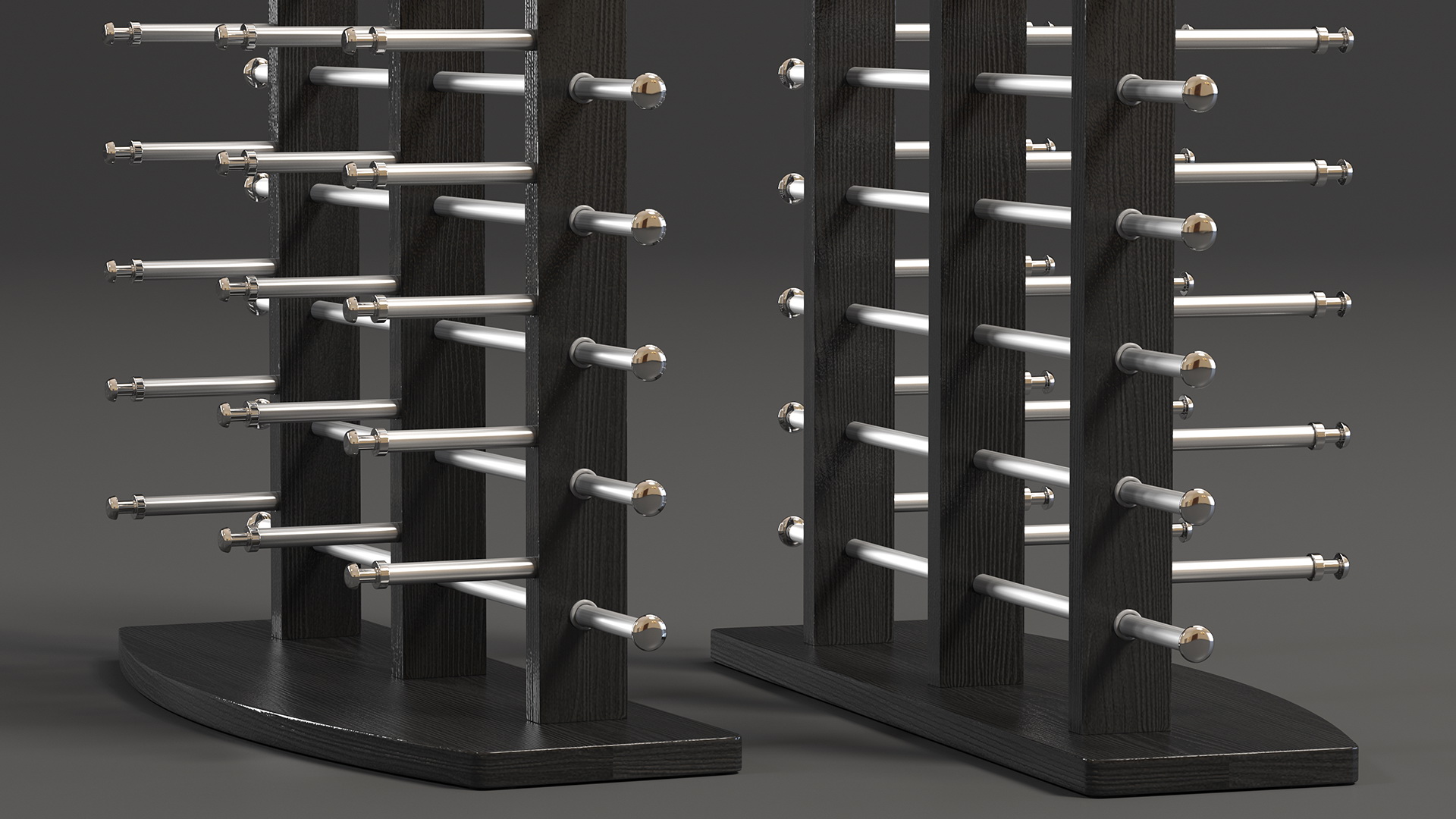 Glasses Display Stand Black 3D