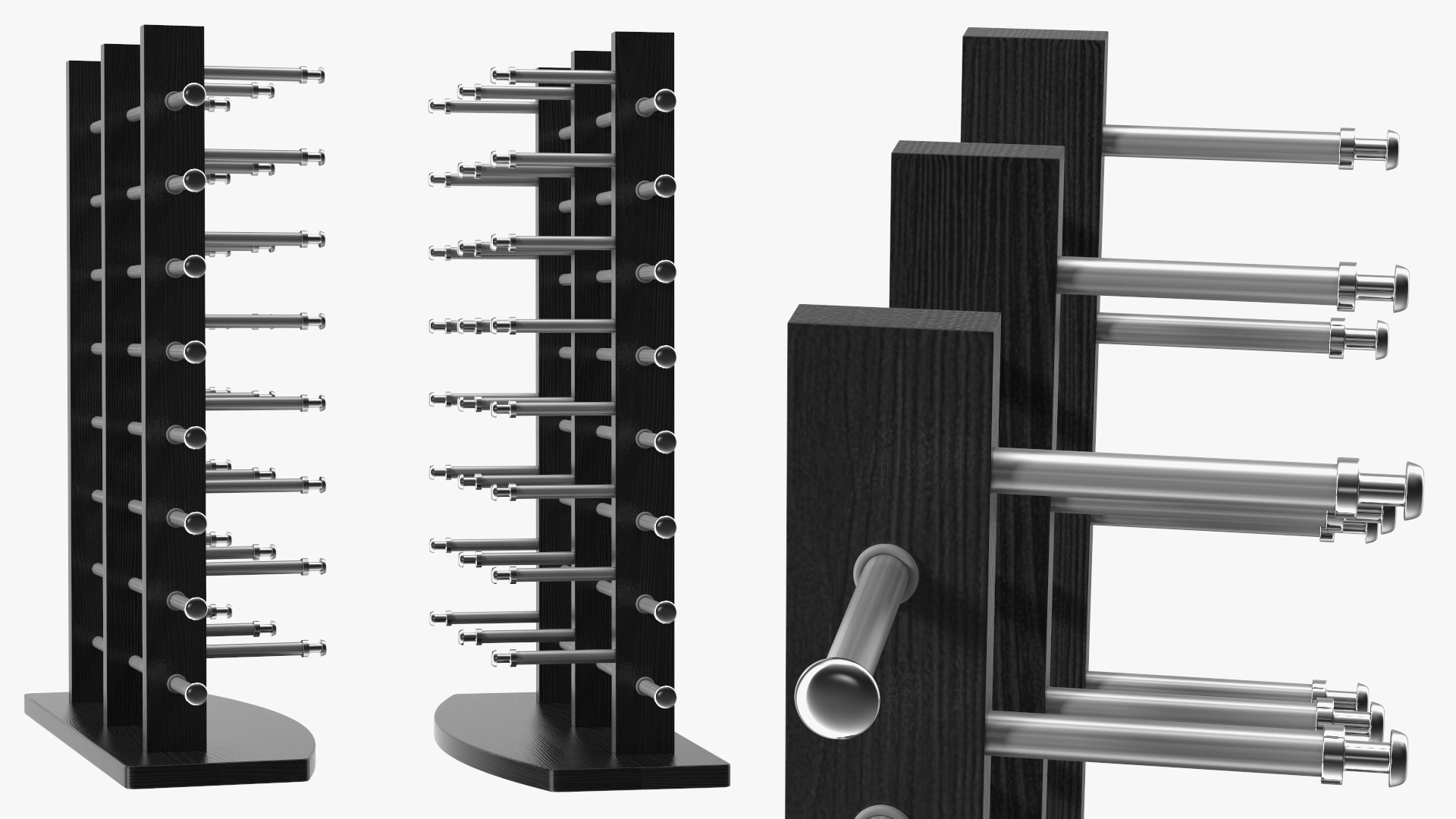 Glasses Display Stand Black 3D