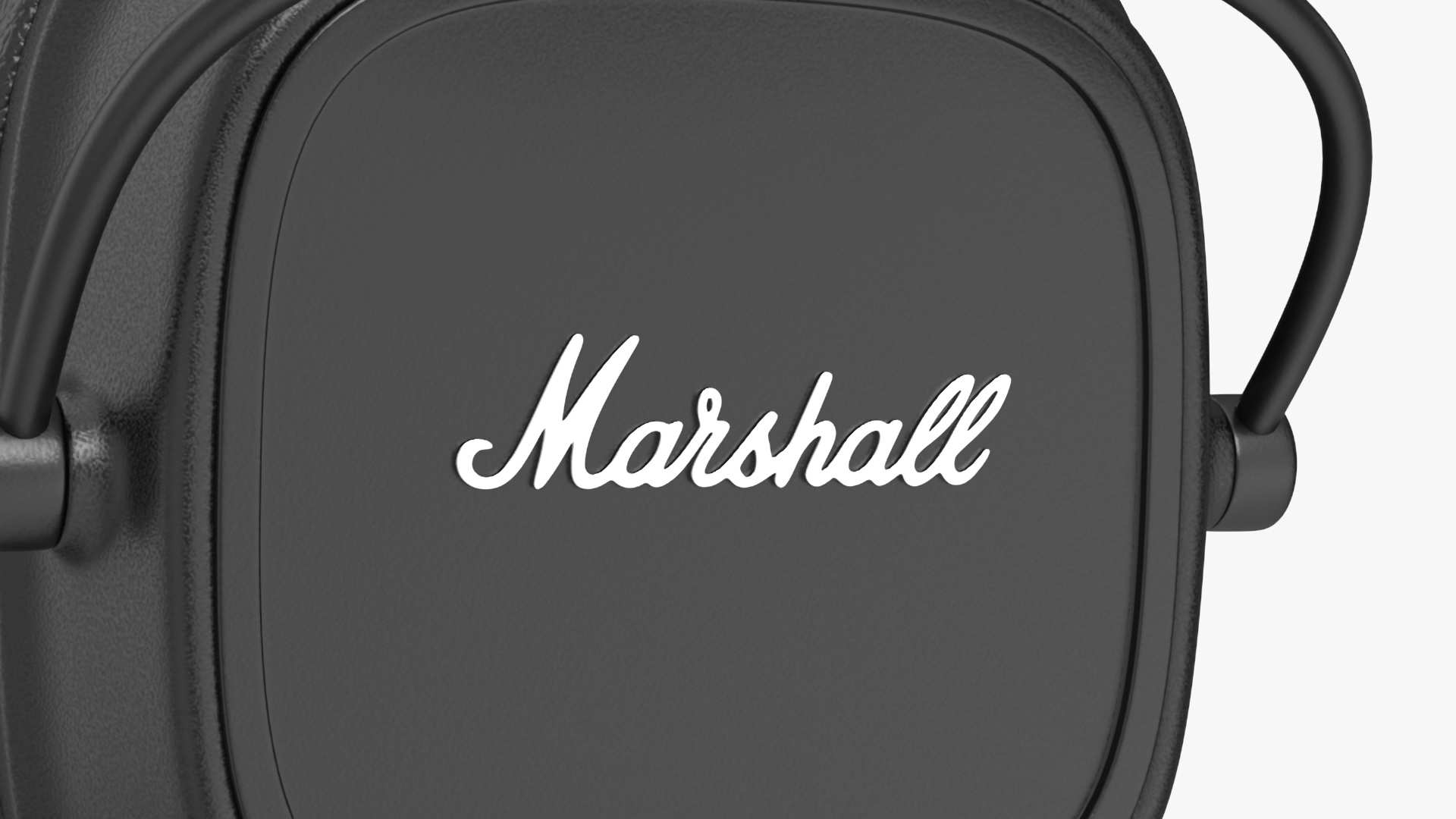 Marshall Headphones Black Rigged 3D