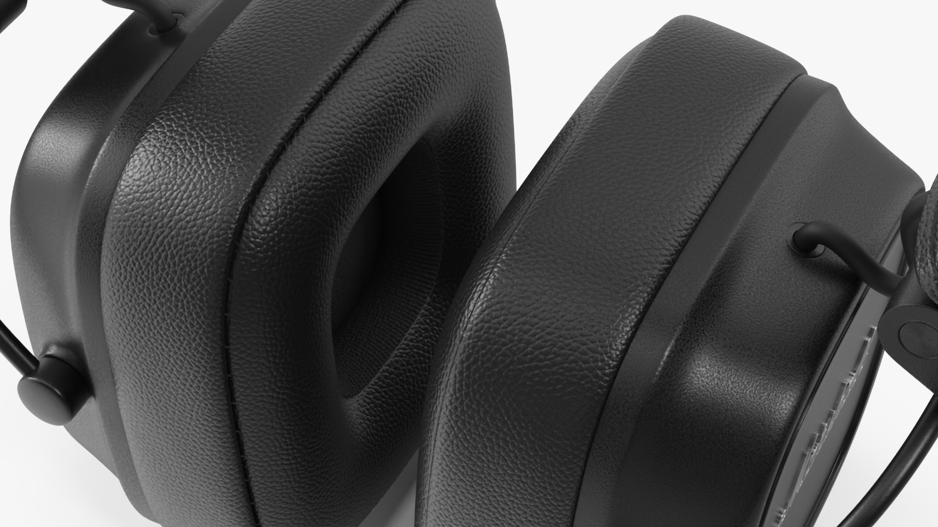 Marshall Headphones Black Rigged 3D