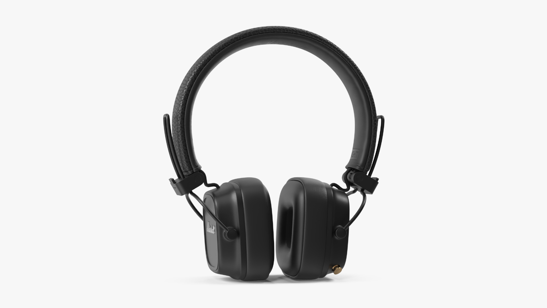 Marshall Headphones Black Rigged 3D