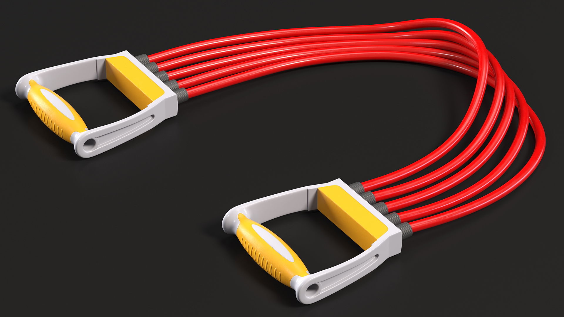 Sport Chest Expander Red 3D model