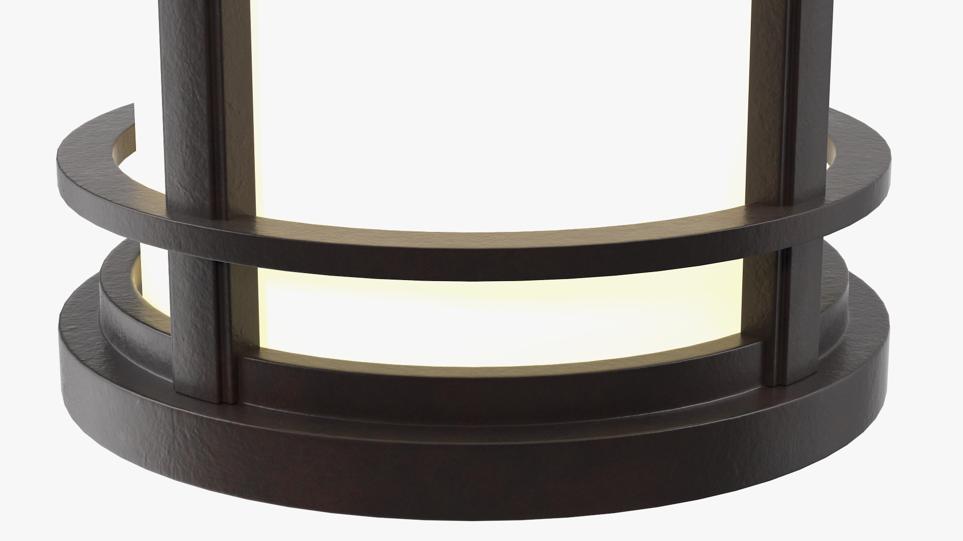 3D model Vintage Decorative Street Wall Lantern Switched On