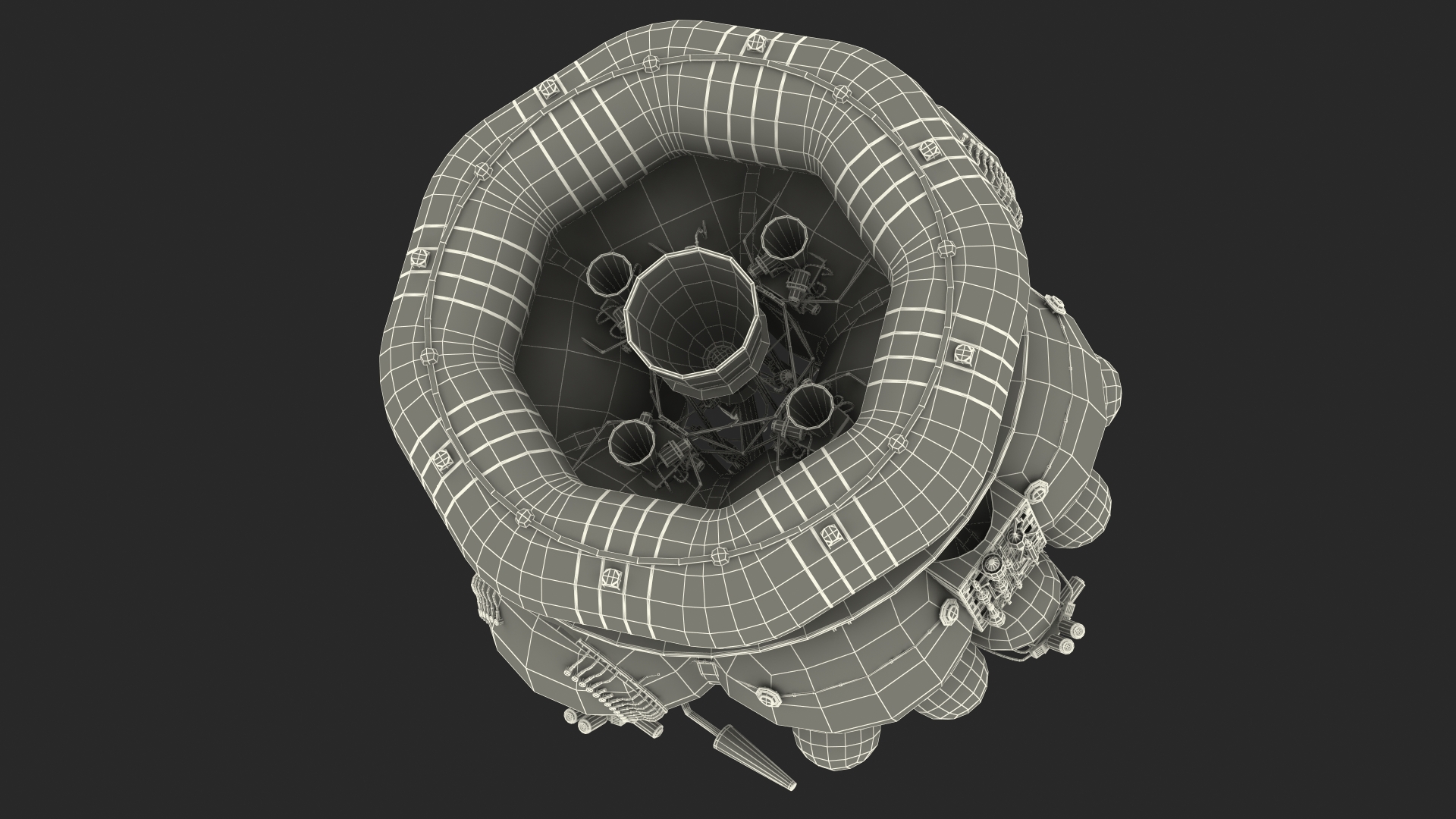 3D Soyuz 2 Orbital Launch Vehicle Main Parts