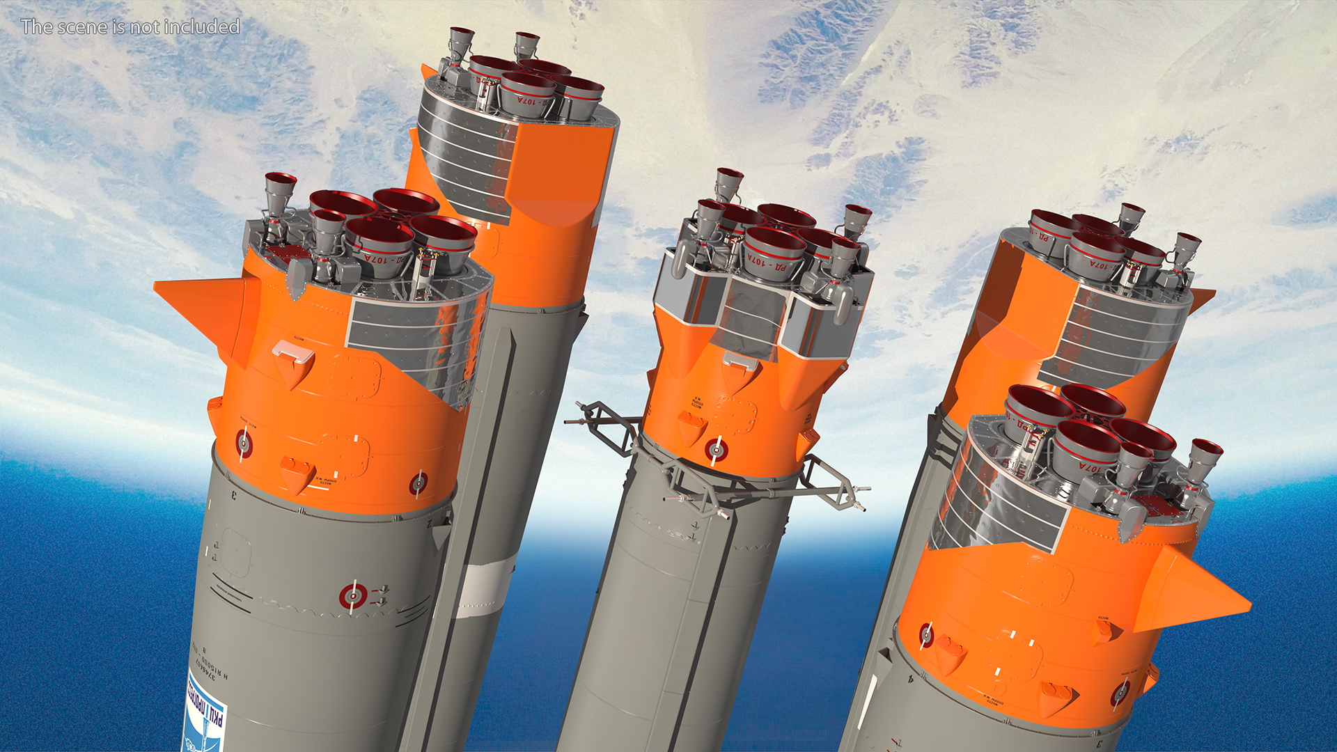 3D Soyuz 2 Orbital Launch Vehicle Main Parts
