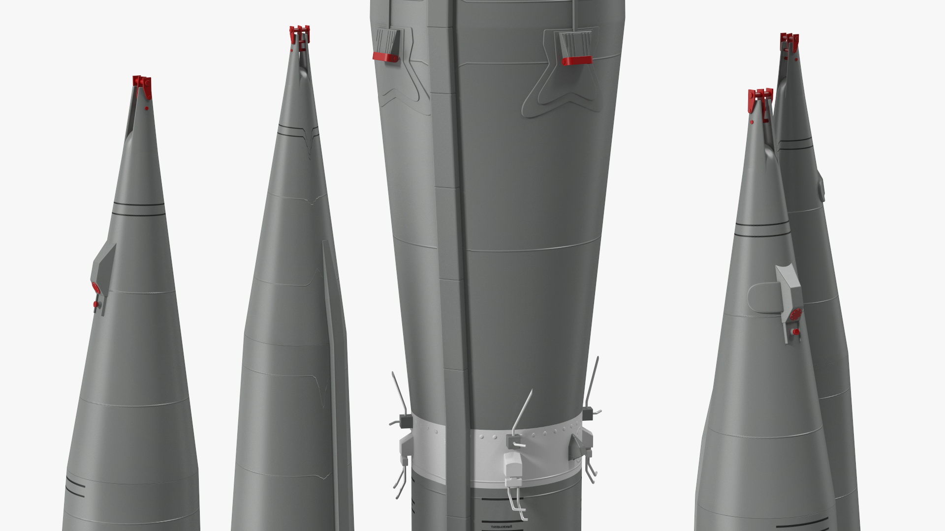 3D Soyuz 2 Orbital Launch Vehicle Main Parts