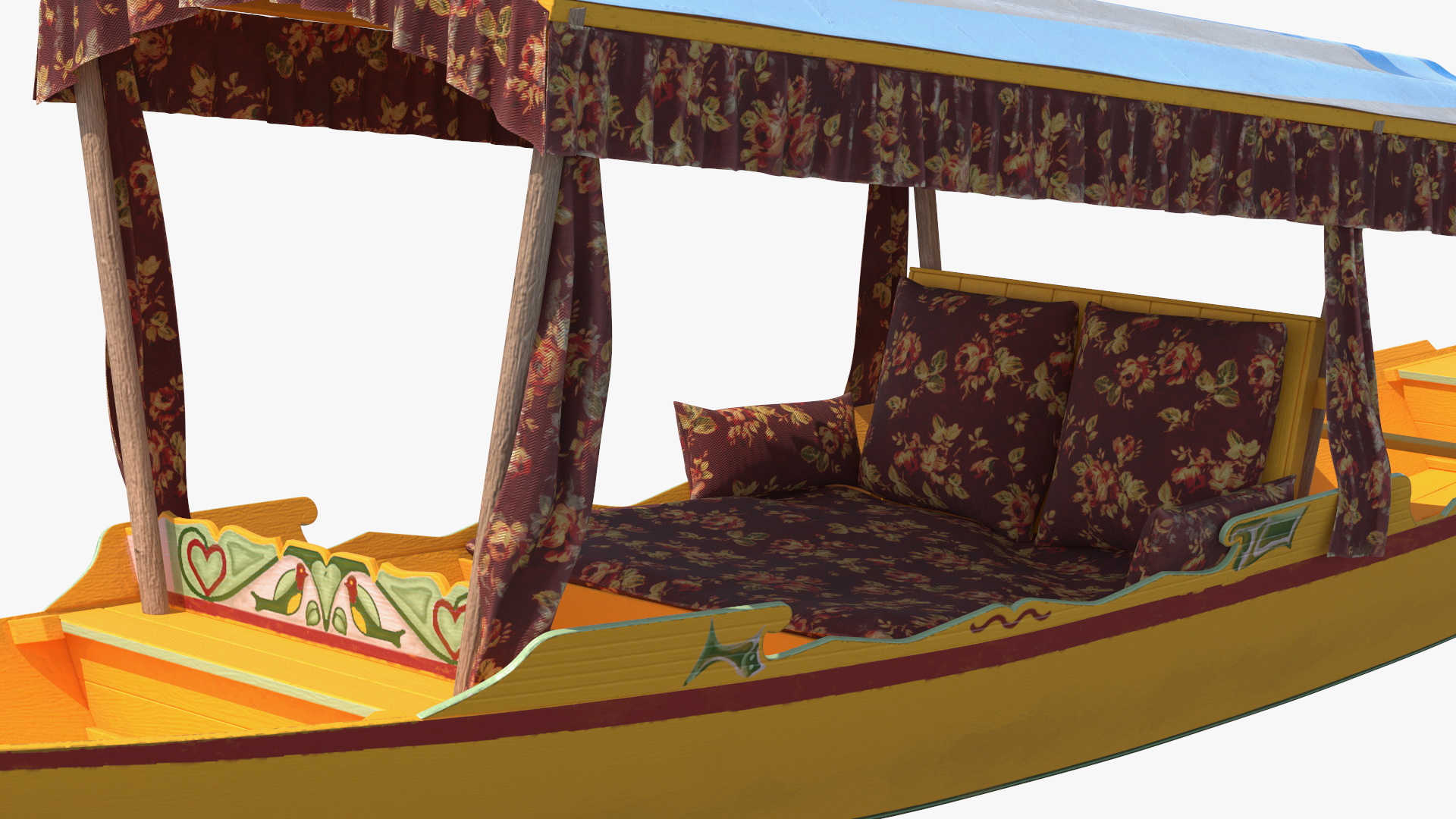 Kashmir Shikara Yellow 3D
