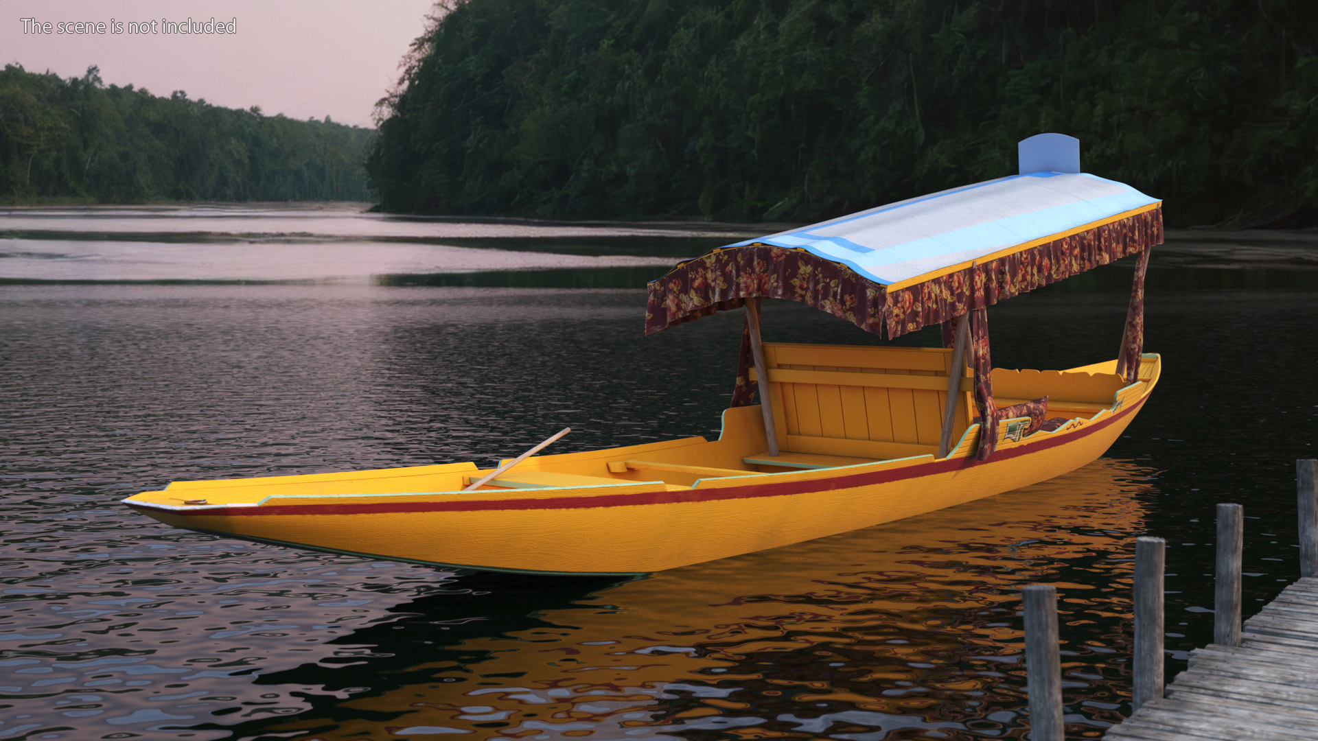 Kashmir Shikara Yellow 3D