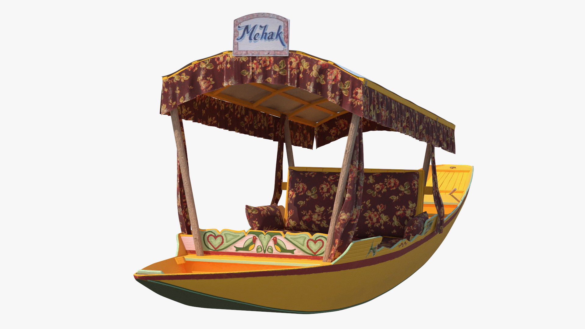 Kashmir Shikara Yellow 3D